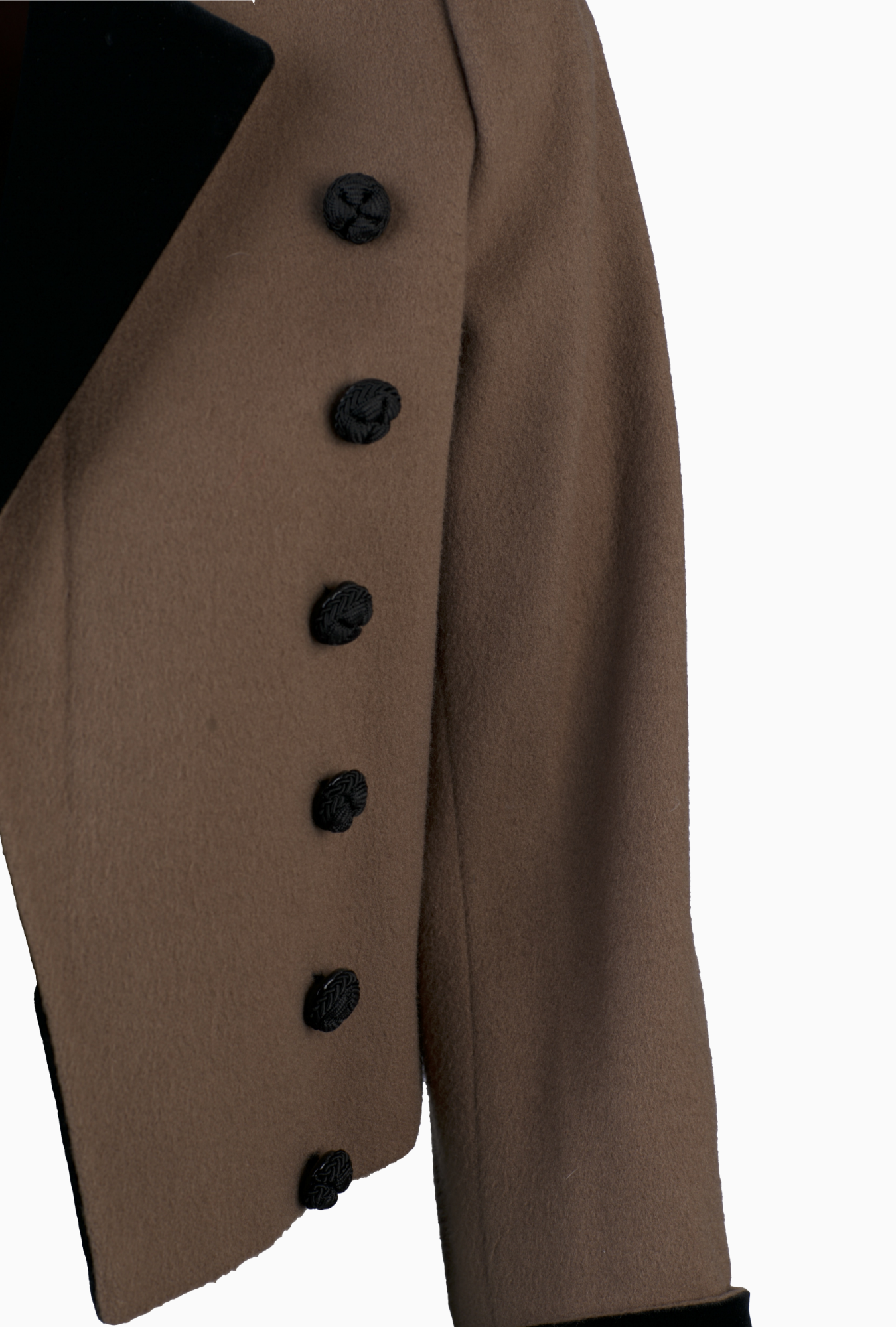 Yves Saint Laurent Officier Laine Camel Jacket