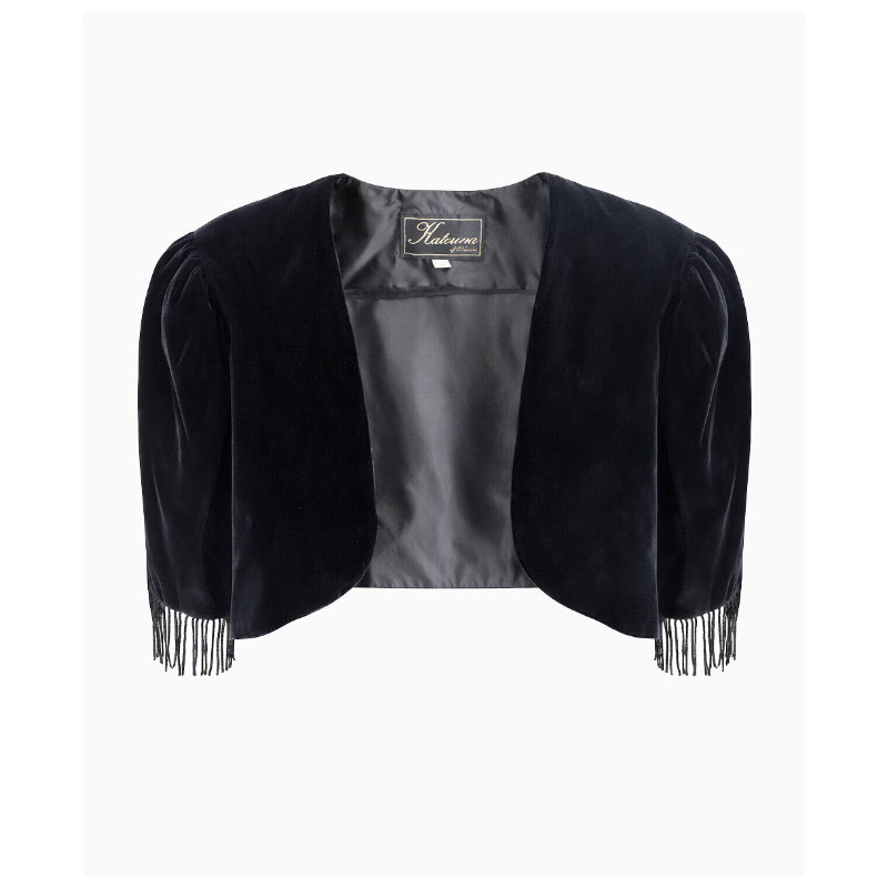 Boléro Vintage Black Velvet