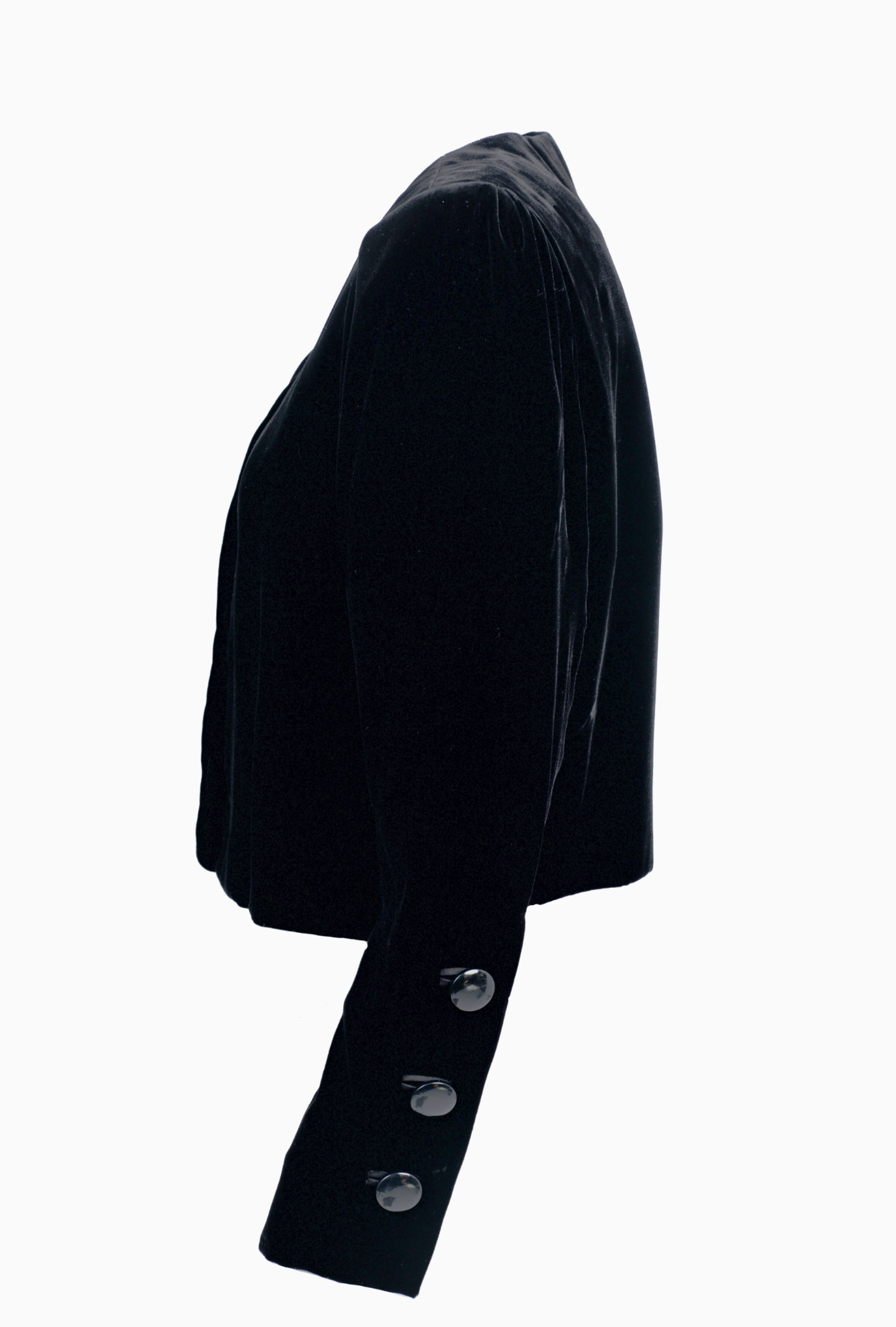 Yves Saint Laurent BLack Velvet FW1990 Jacket