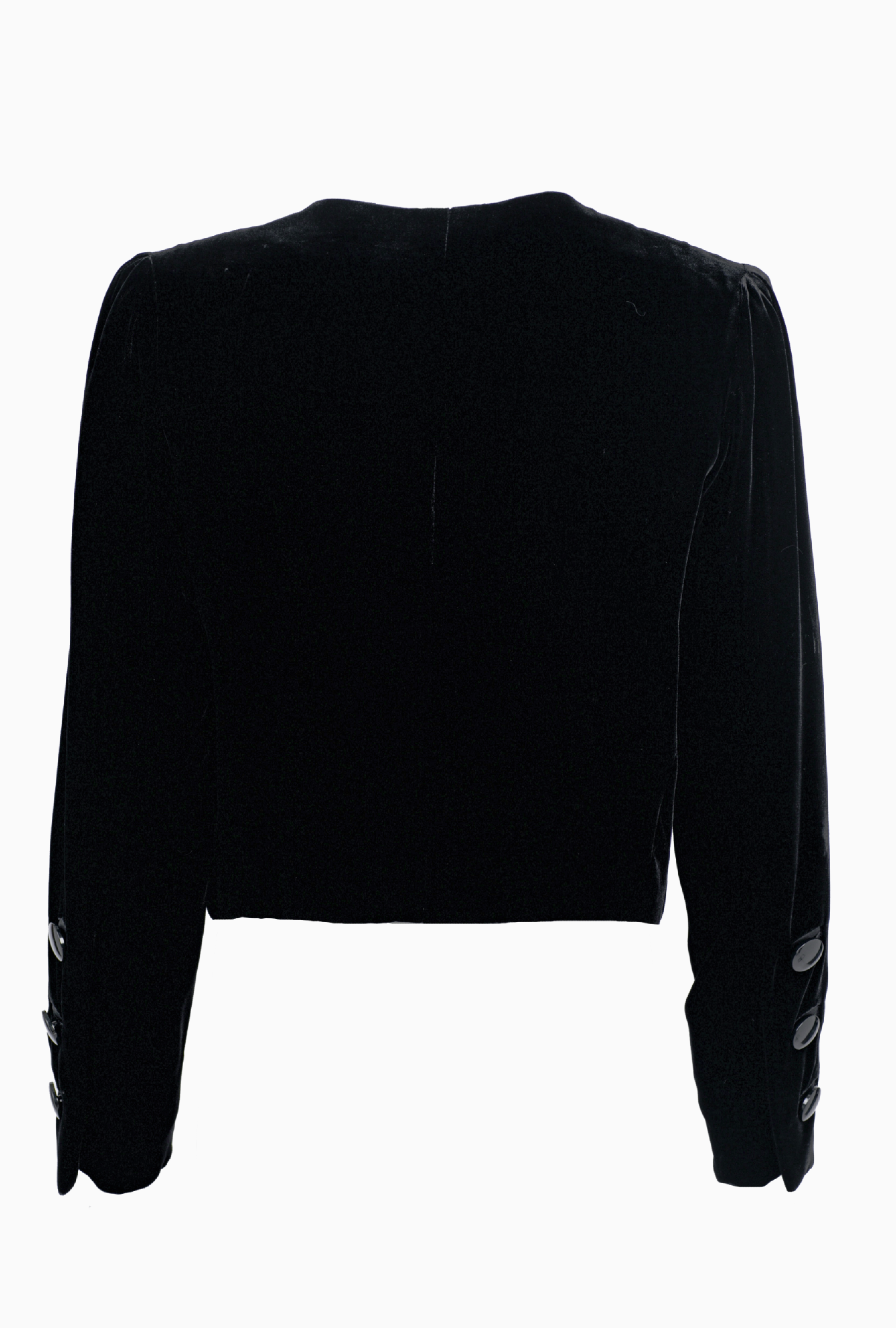 Yves Saint Laurent BLack Velvet FW1990 Jacket