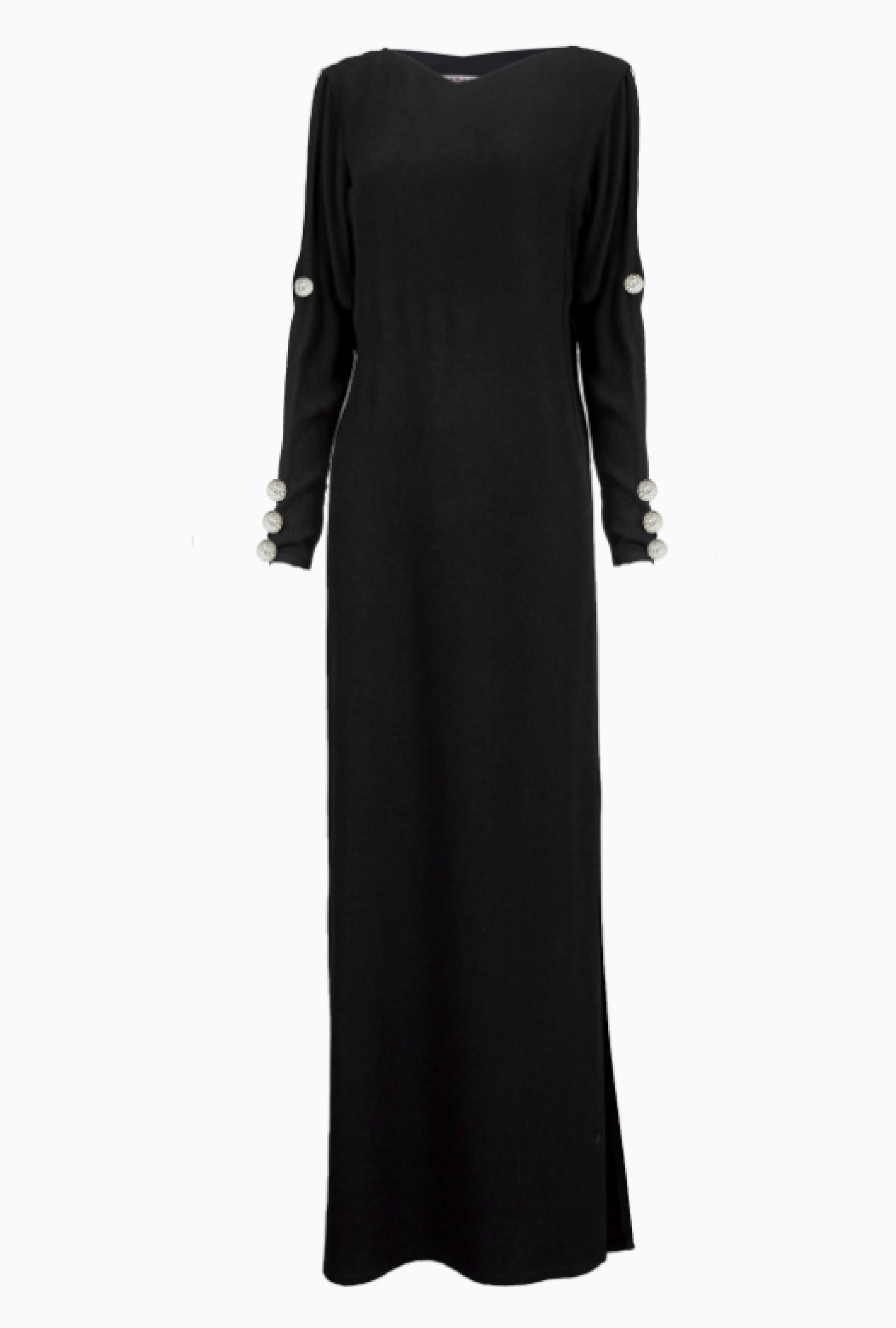 Robe Yves Saint Laurent Noire Minimaliste FW1997