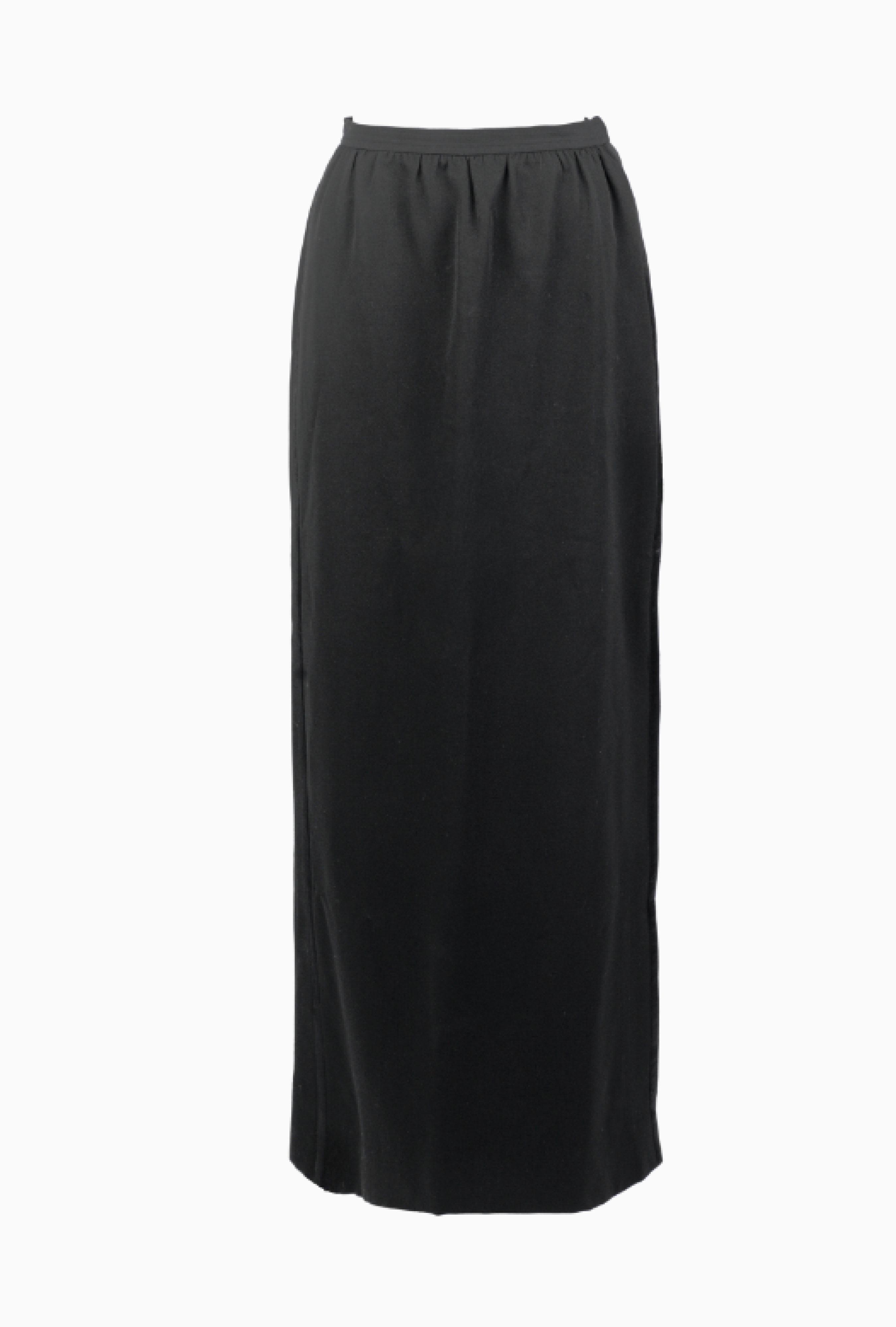 Jupe Yves Saint Laurent Noire Fluide