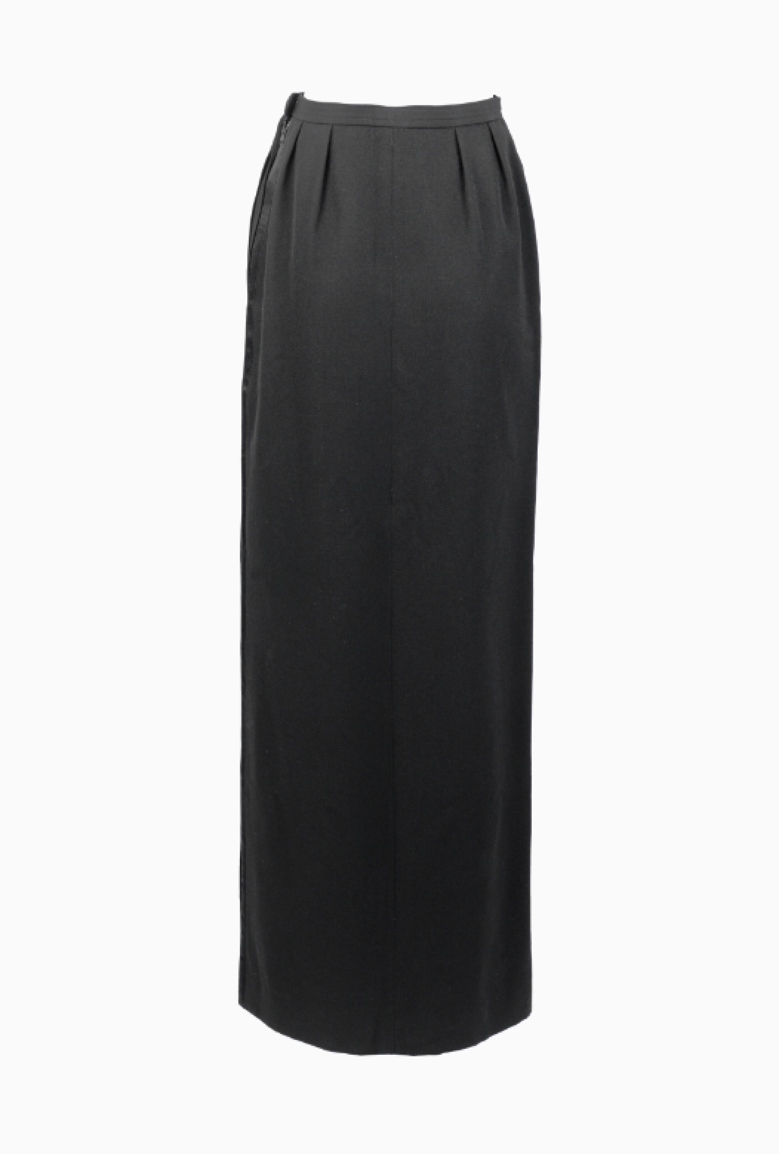 Jupe Yves Saint Laurent Noire Fluide