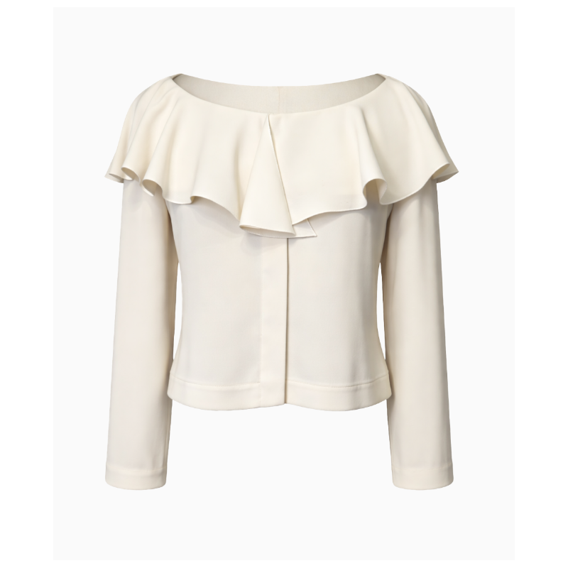 Top Chanel Volants Ivoire FW2000