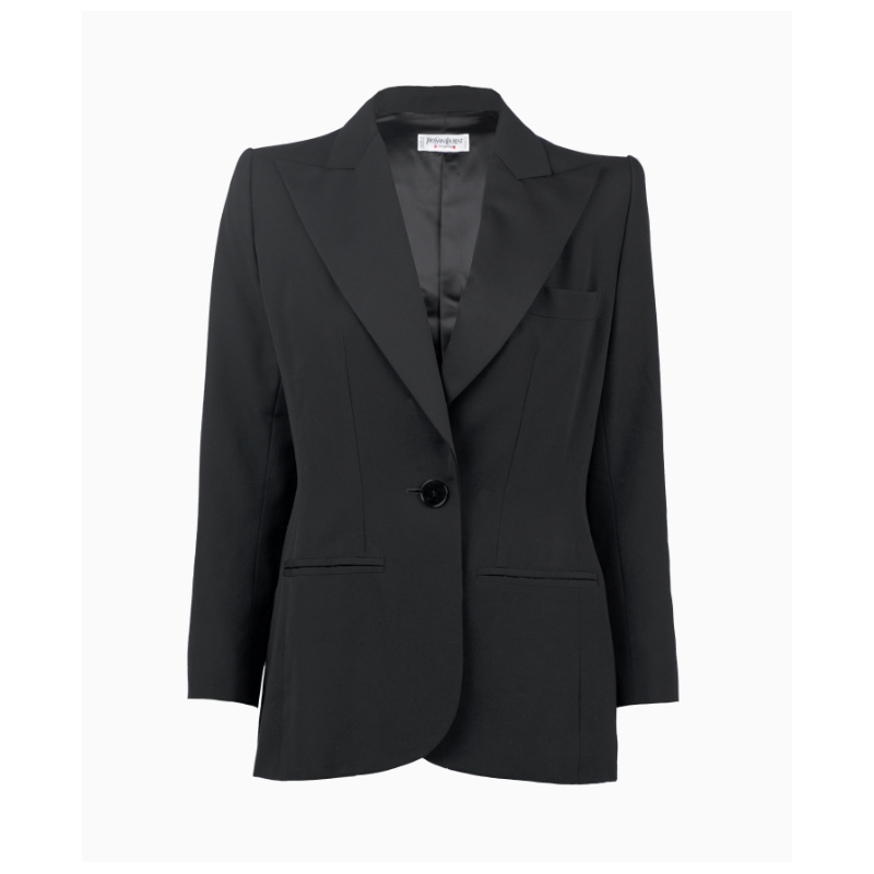 Blazer Yves Saint Laurent Tailoring Classique Noir Rive Gauche