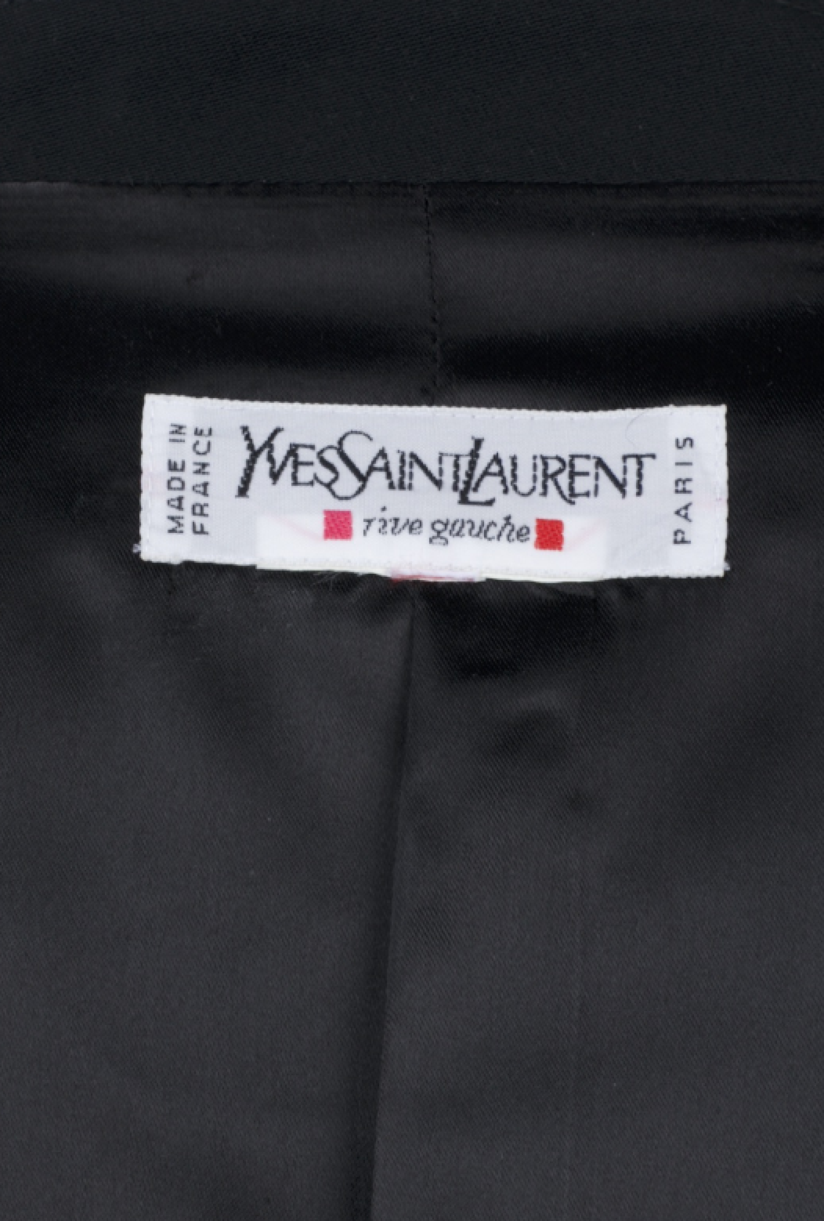 Blazer Yves Saint Laurent Tailoring Classique Noir Rive Gauche