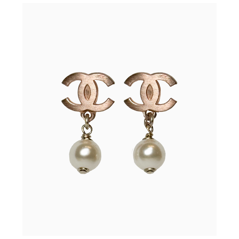Boucles D'oreilles Chanel Drop Perles