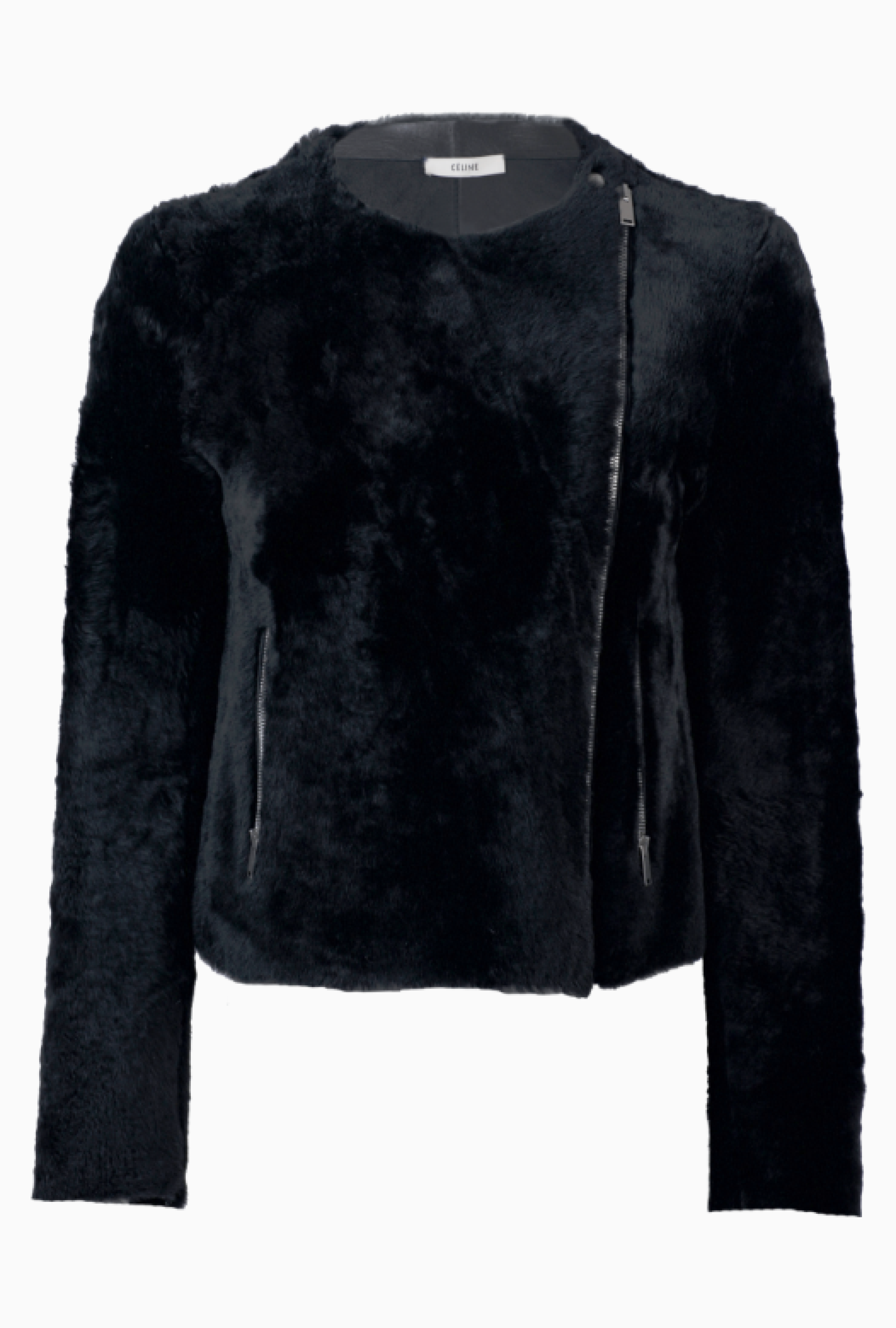 Veste Celine Black Shearling par Phoebe Philo