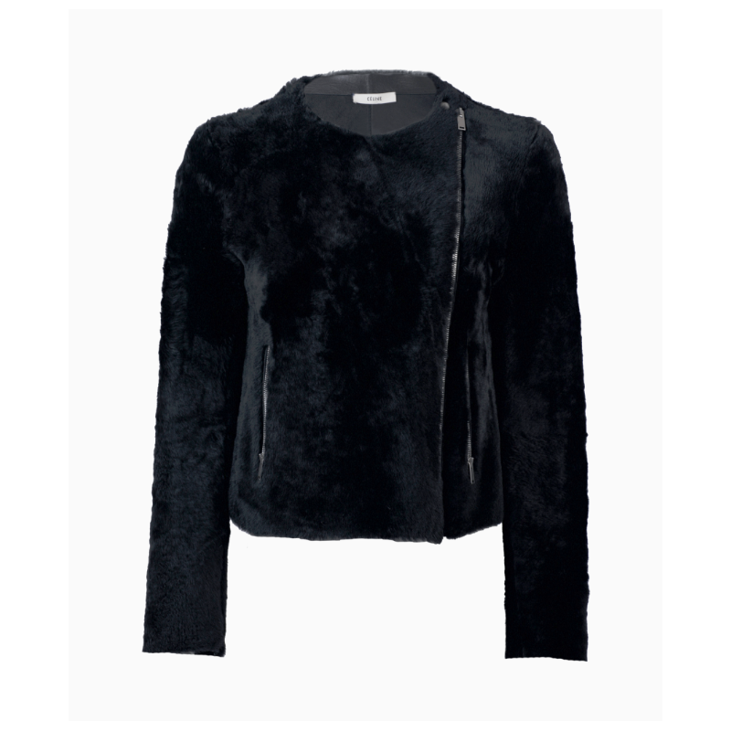 Veste Celine Black Shearling par Phoebe Philo