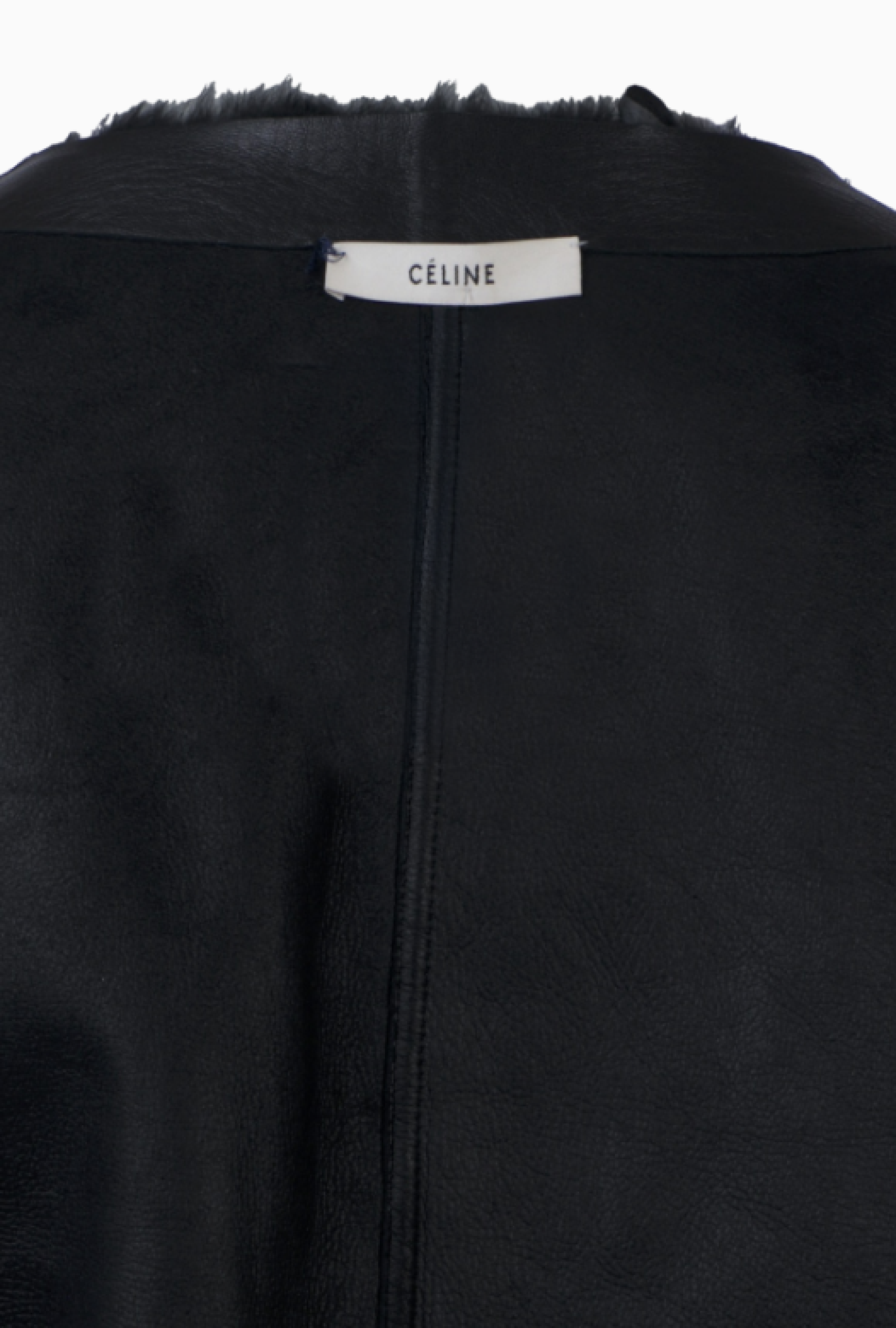 Veste Celine Black Shearling par Phoebe Philo