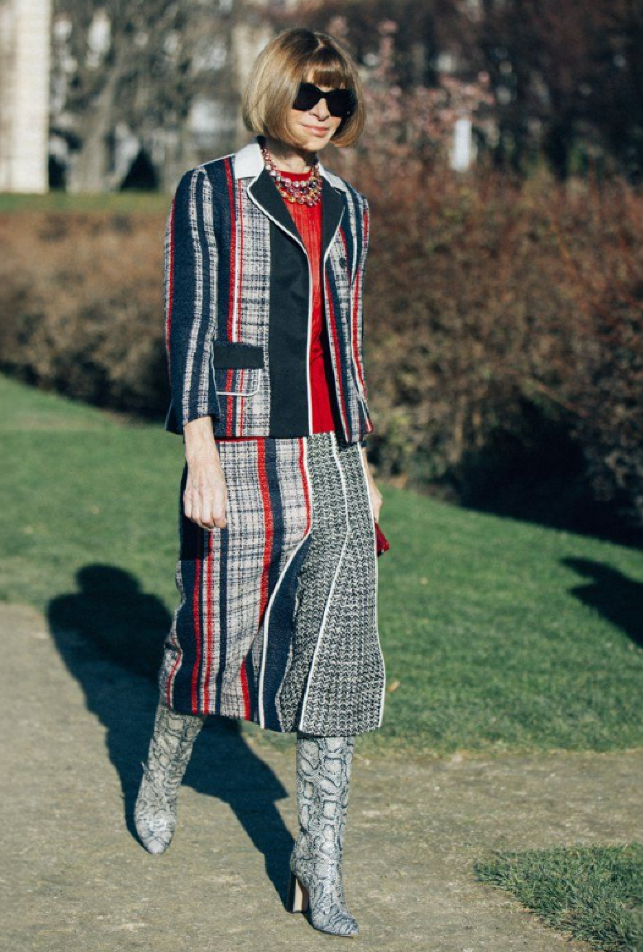 Veste Prada Tweed Rayé SS2016