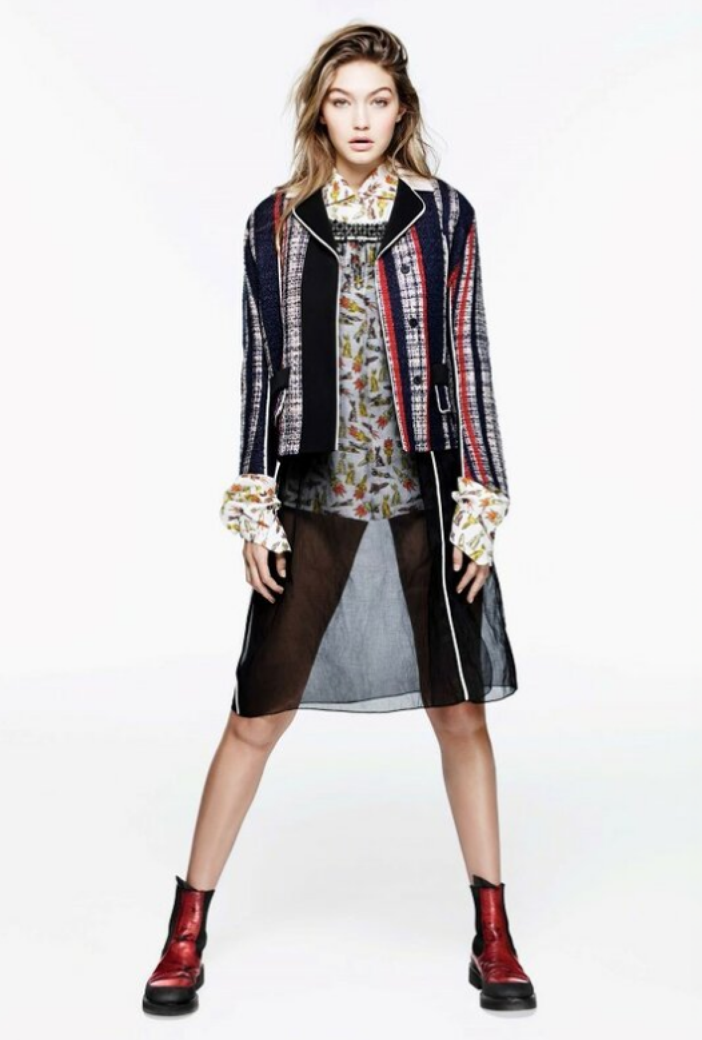 Veste Prada Tweed Rayé SS2016