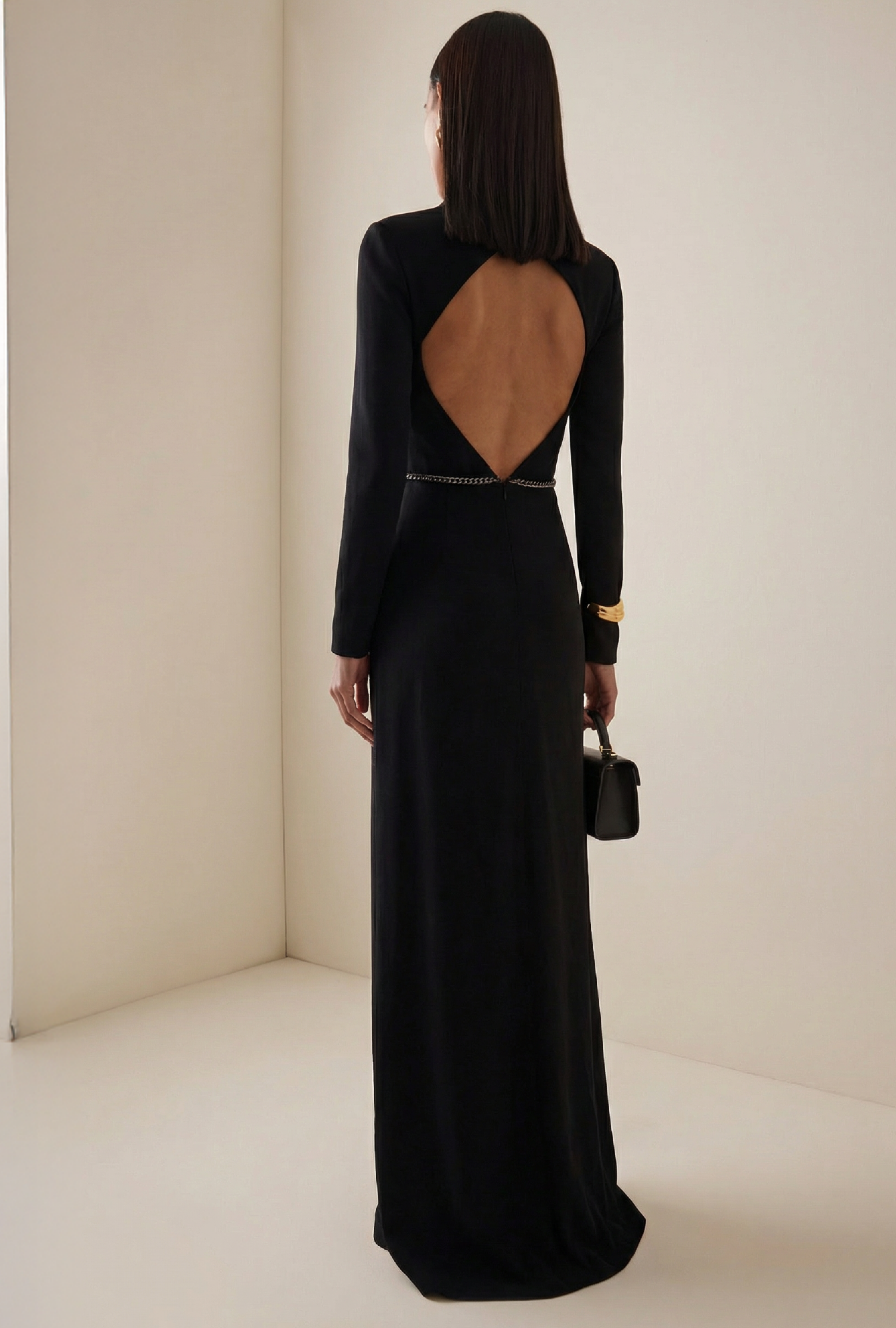Yves Saint Laurent  Noire Couture Cristal FW2012 by Stefano Pilati Dress