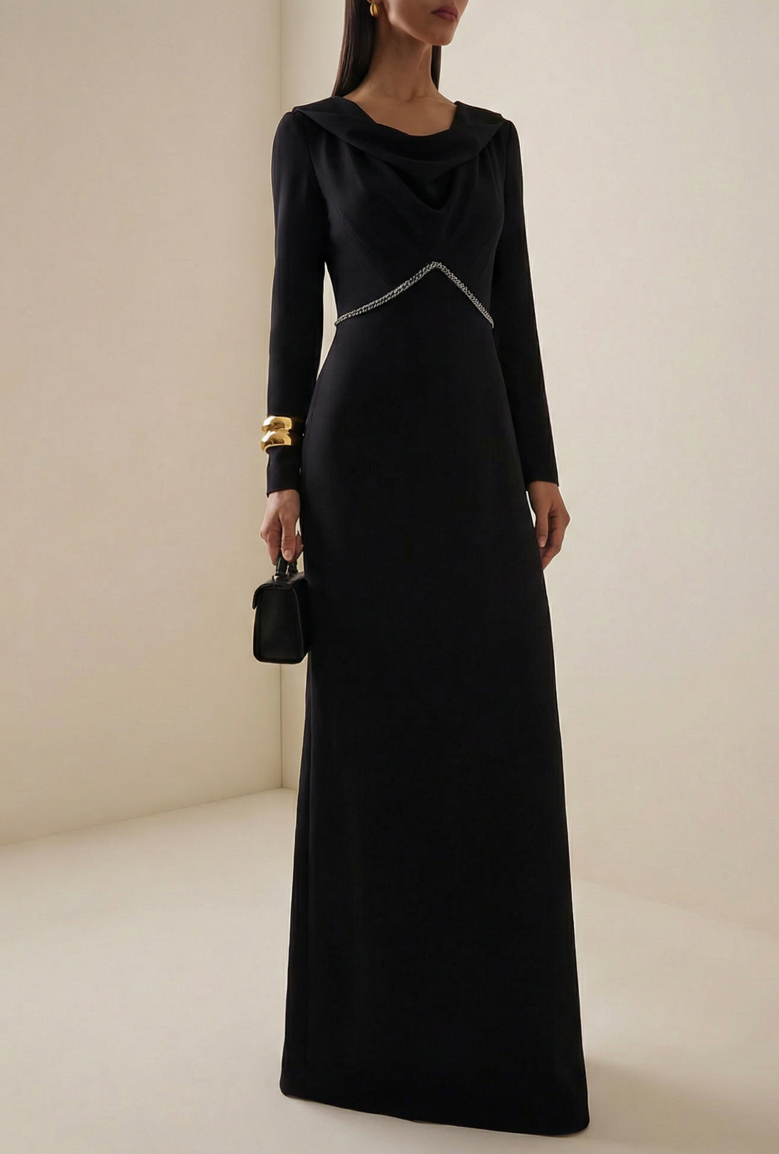 Yves Saint Laurent  Noire Couture Cristal FW2012 by Stefano Pilati Dress