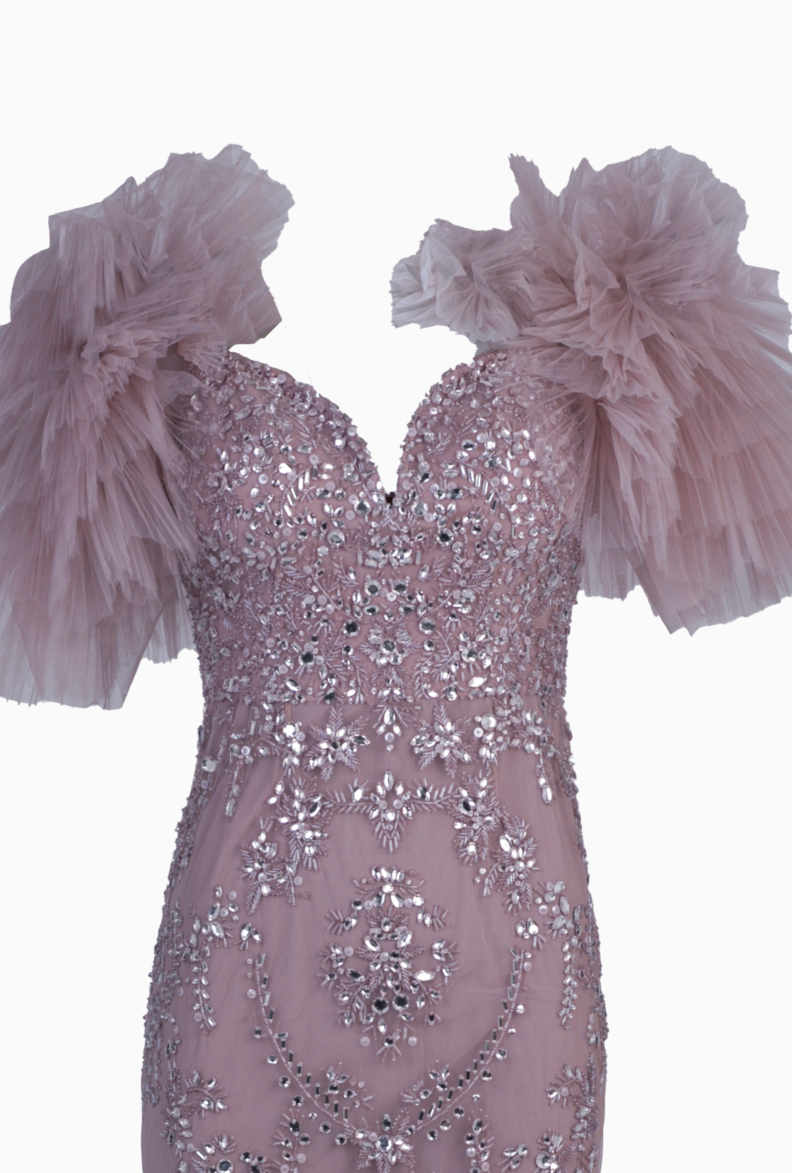 Robe Zuhair Murad Tulle Brodé Rose Poudré Circa 2021