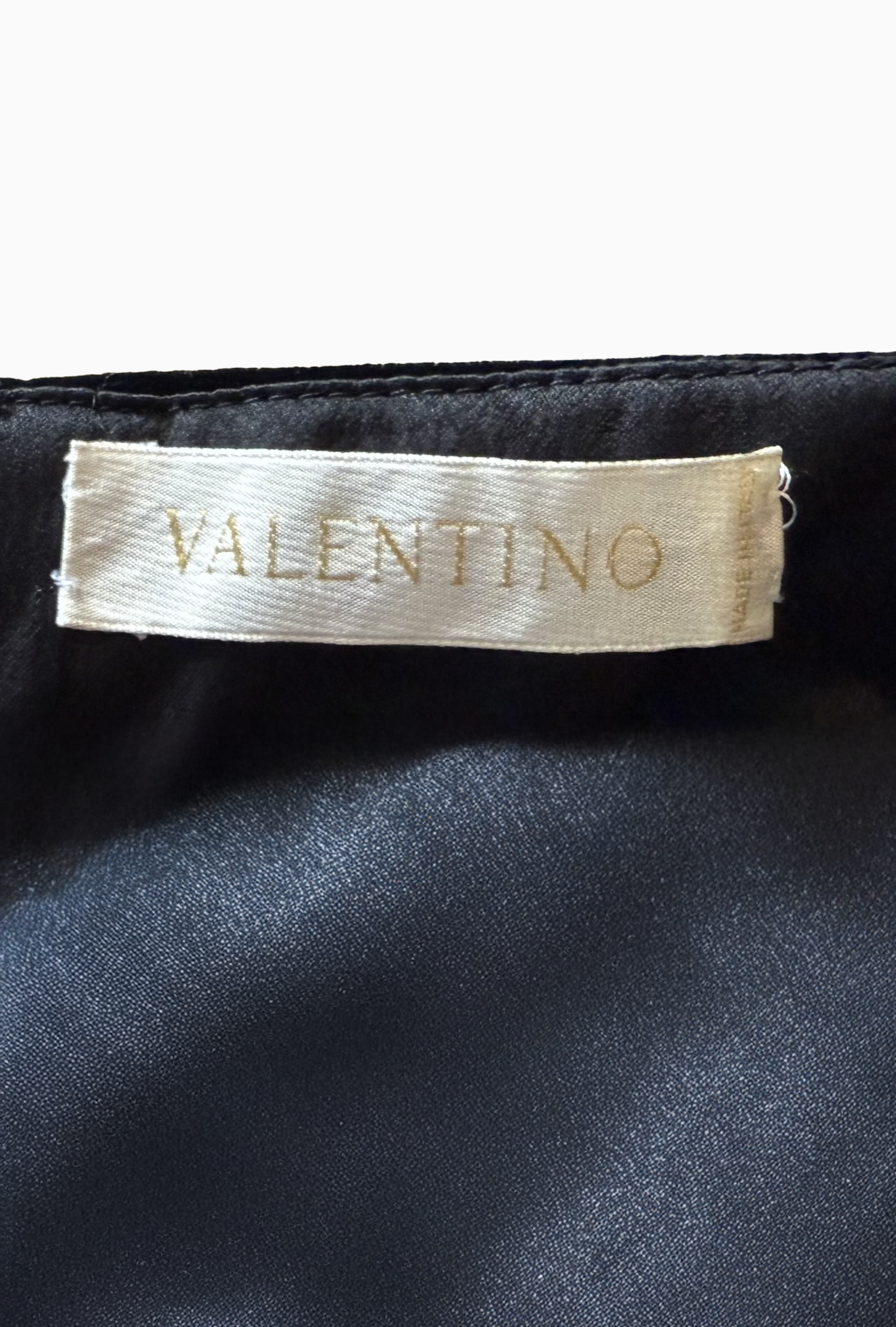 Robe Valentino Ruffle Embellished Black