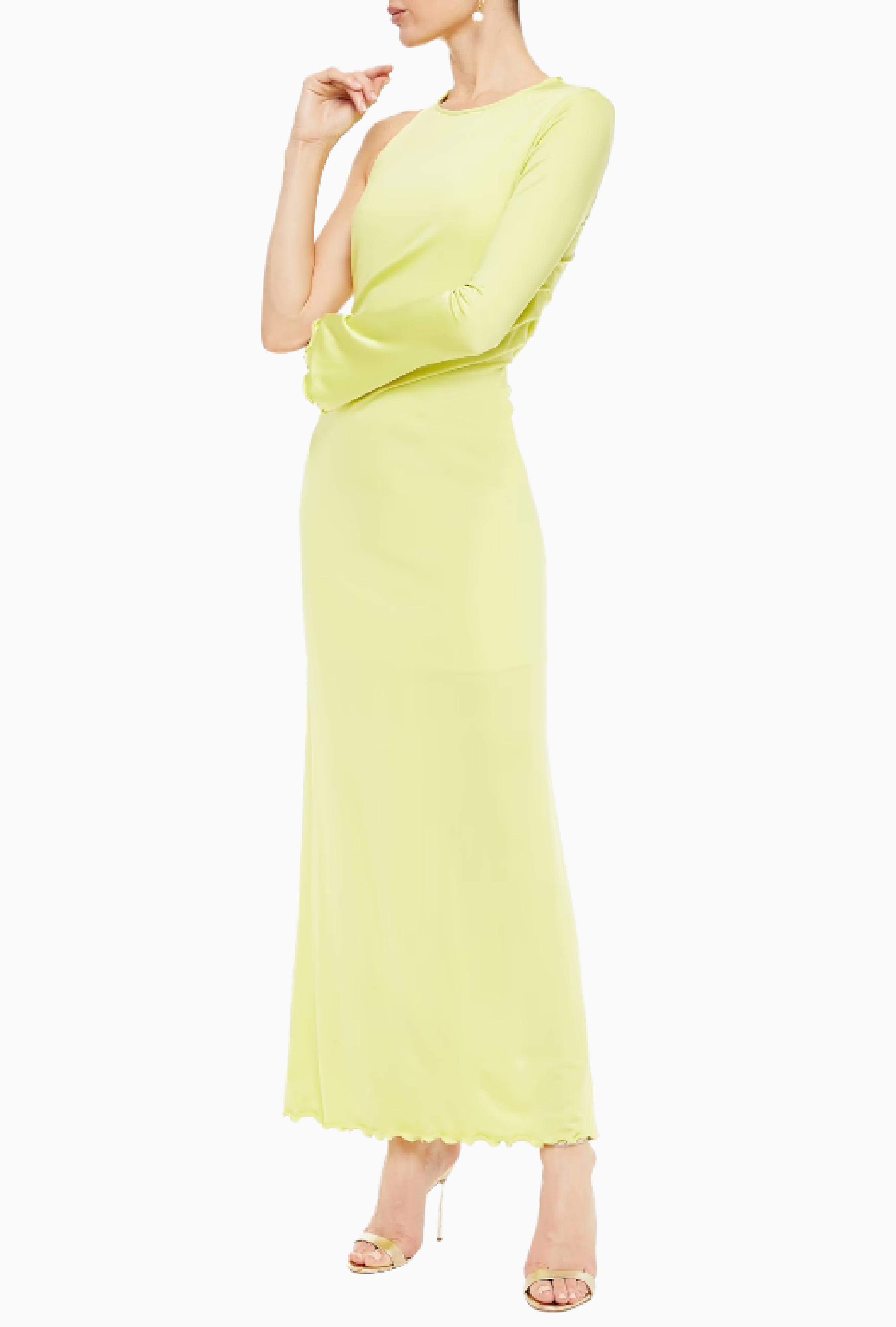 Robe Diane Von Furstenberg Asymétrique jaune