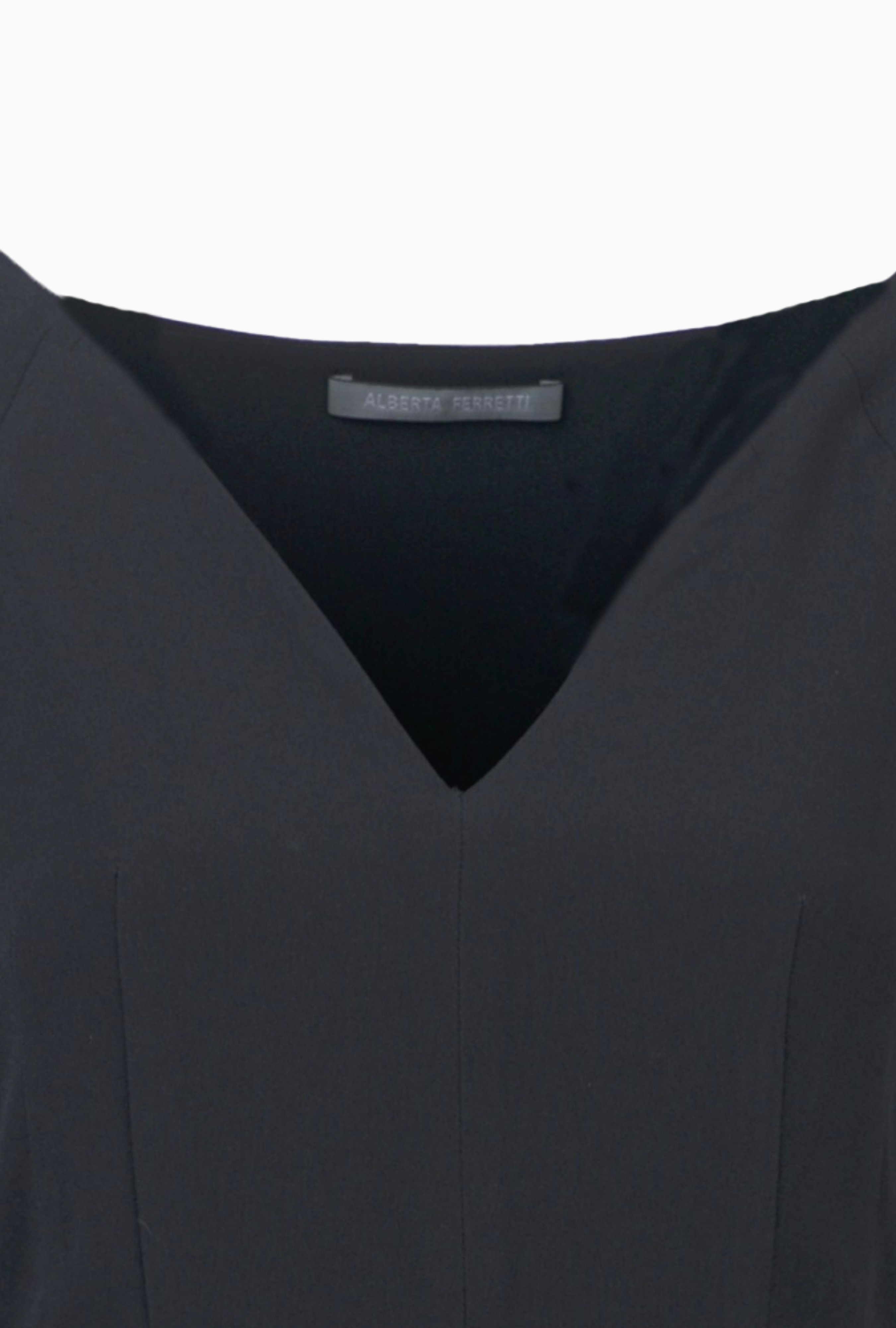 Robe Alberta Ferretti Drapé Fluide Noir