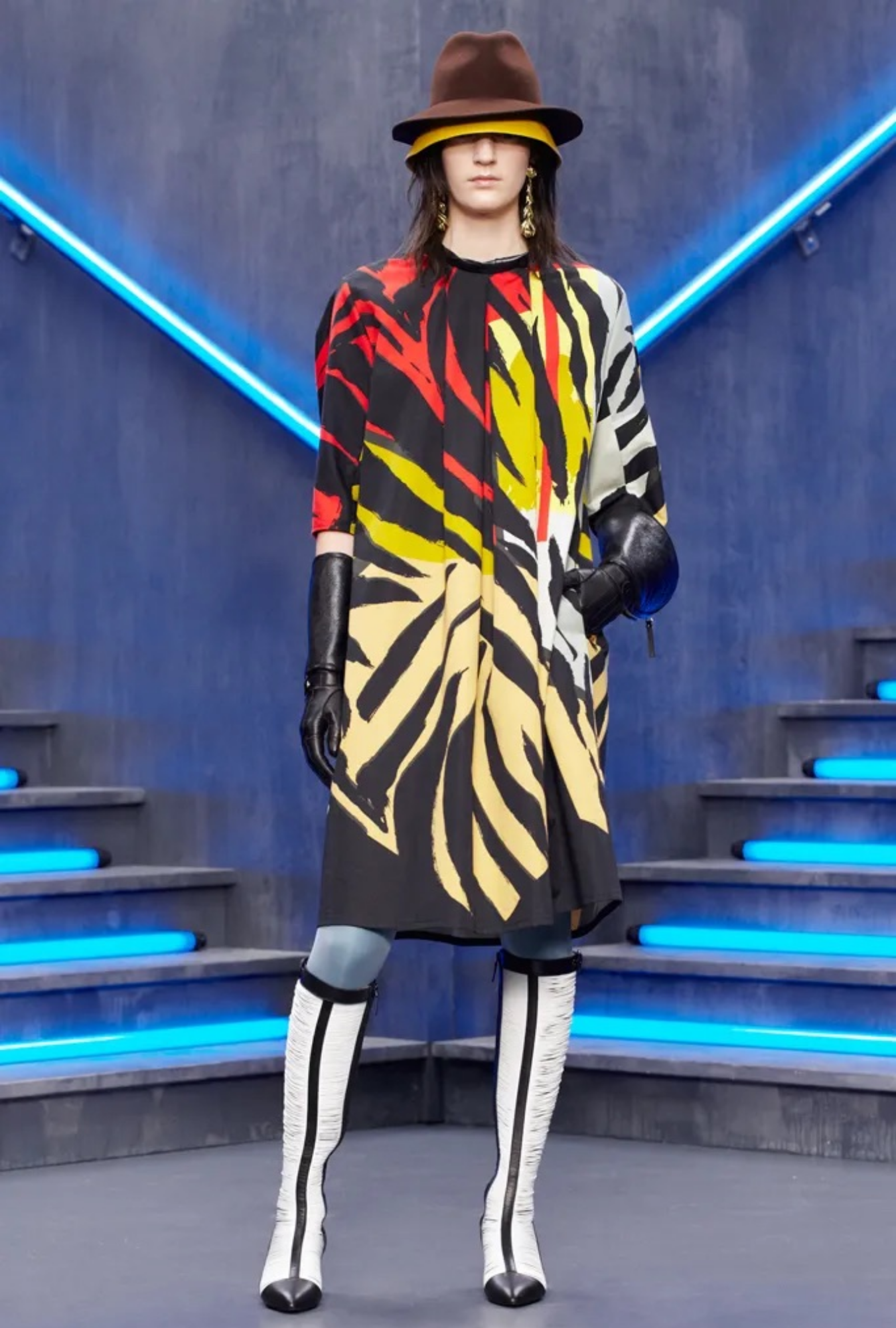 Robe Balenciaga, Printed Pre Fall 2012