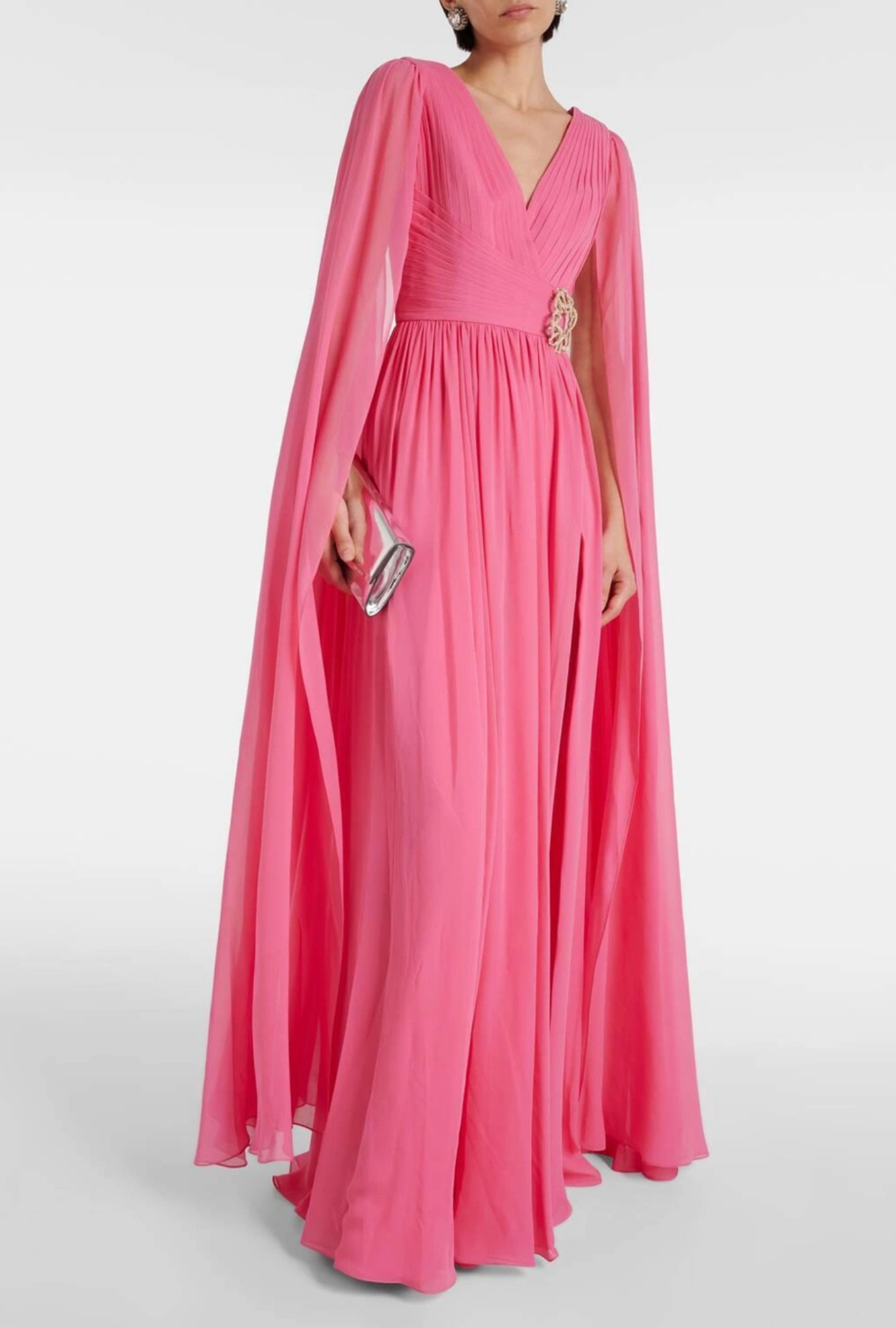 Robe Elie Saab, Mousseline Rose Bijou SS2024