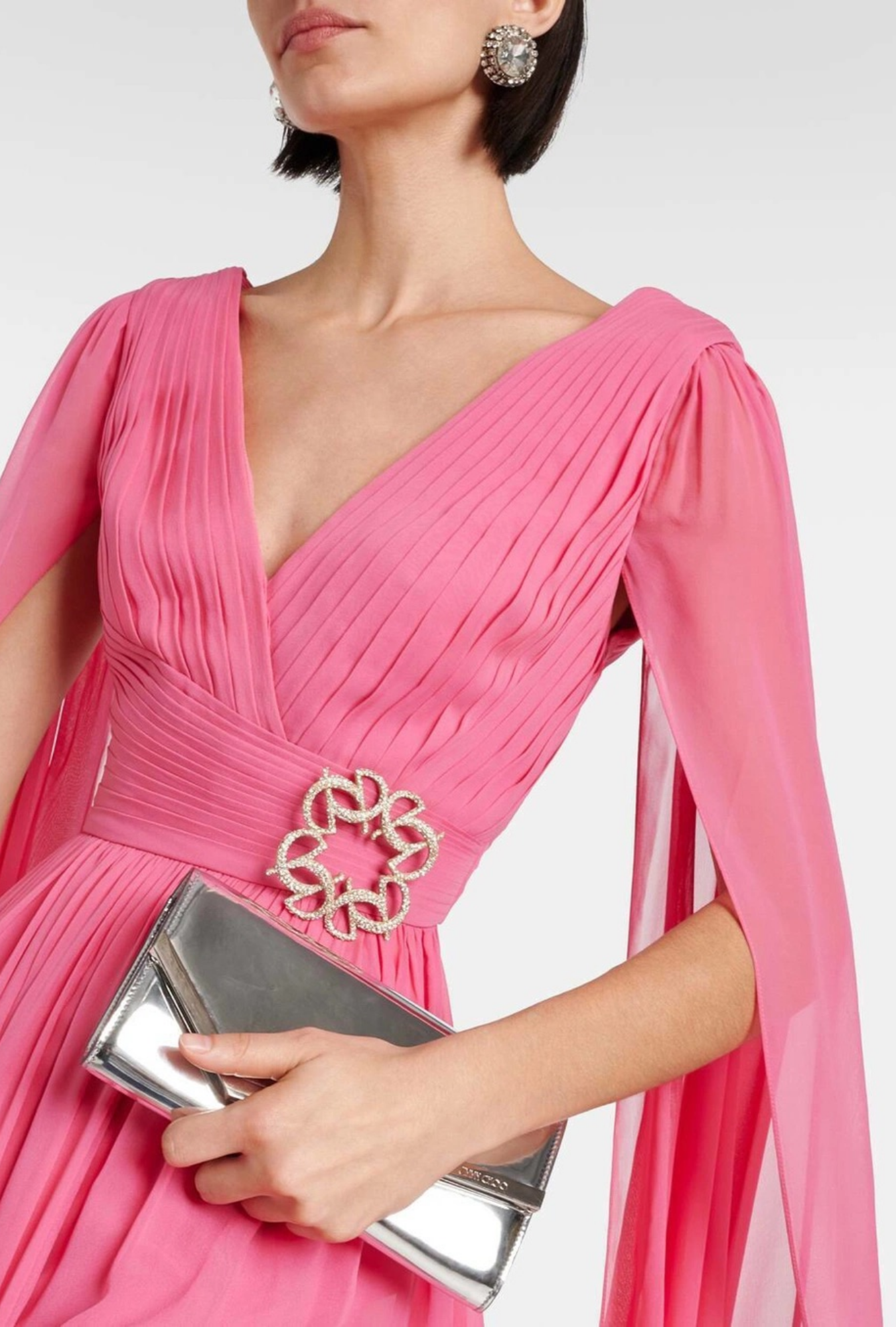 Robe Elie Saab, Mousseline Rose Bijou SS2024