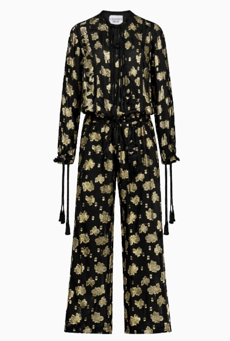 Ensemble Laurence Bras Floral Doré