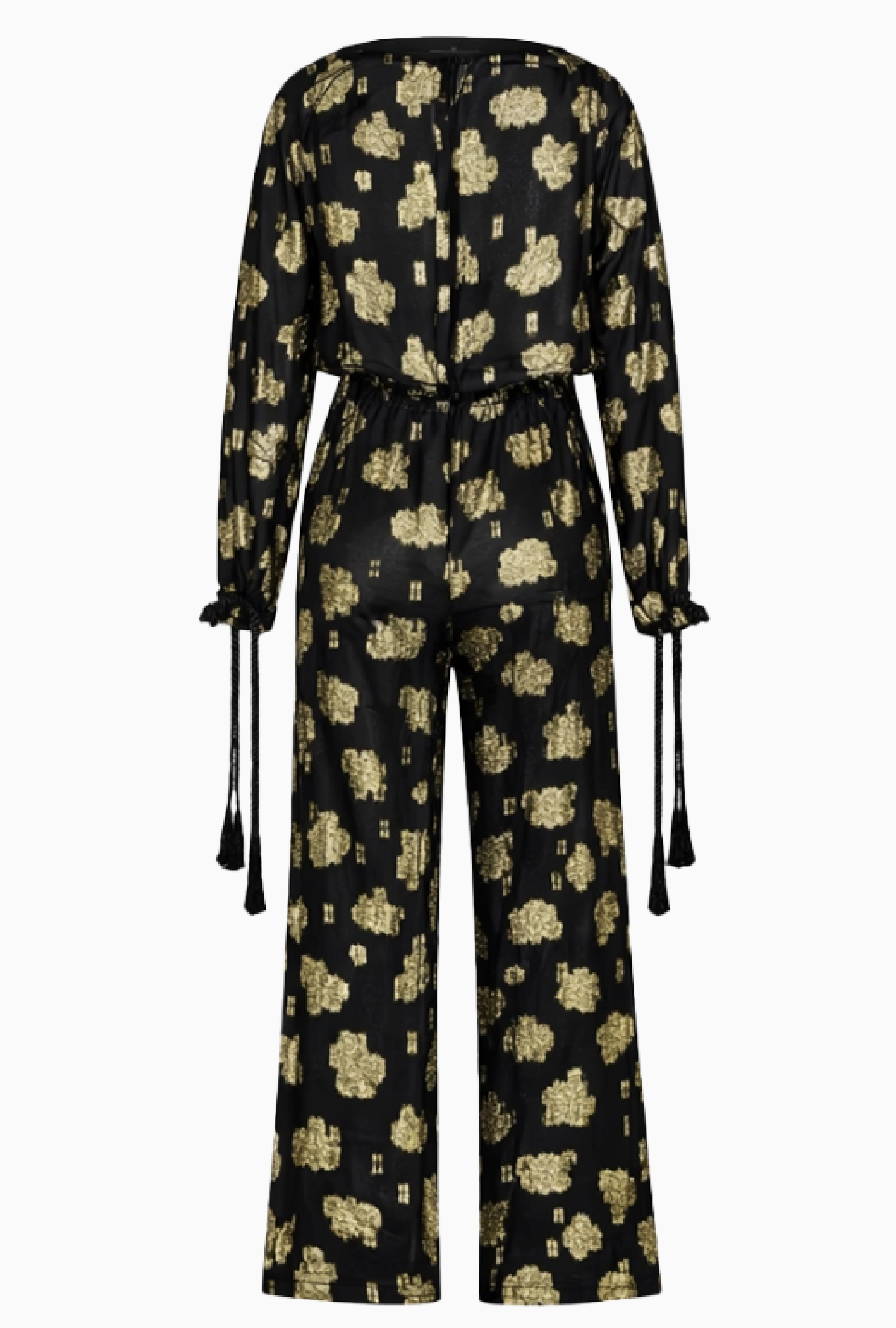 Ensemble Laurence Bras Floral Doré