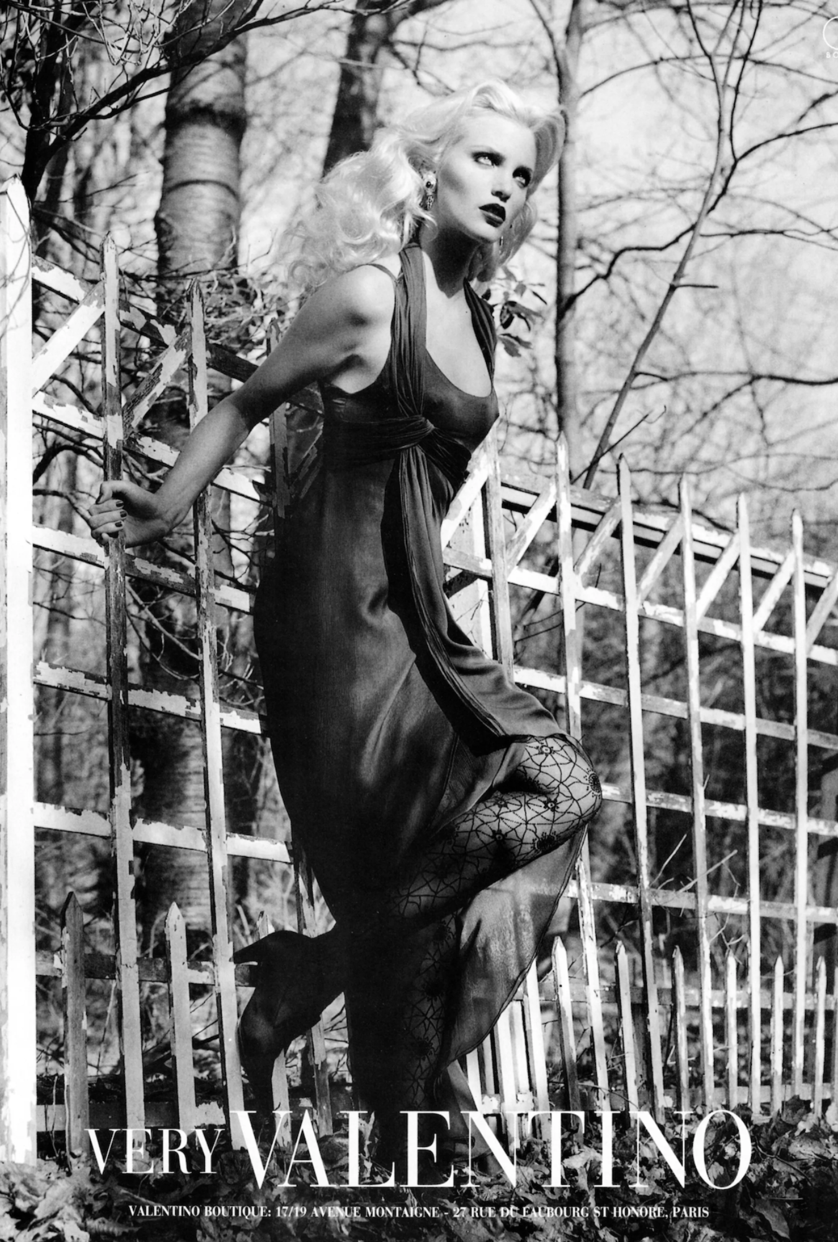 Robe Valentino Noeud Drapé FW1999