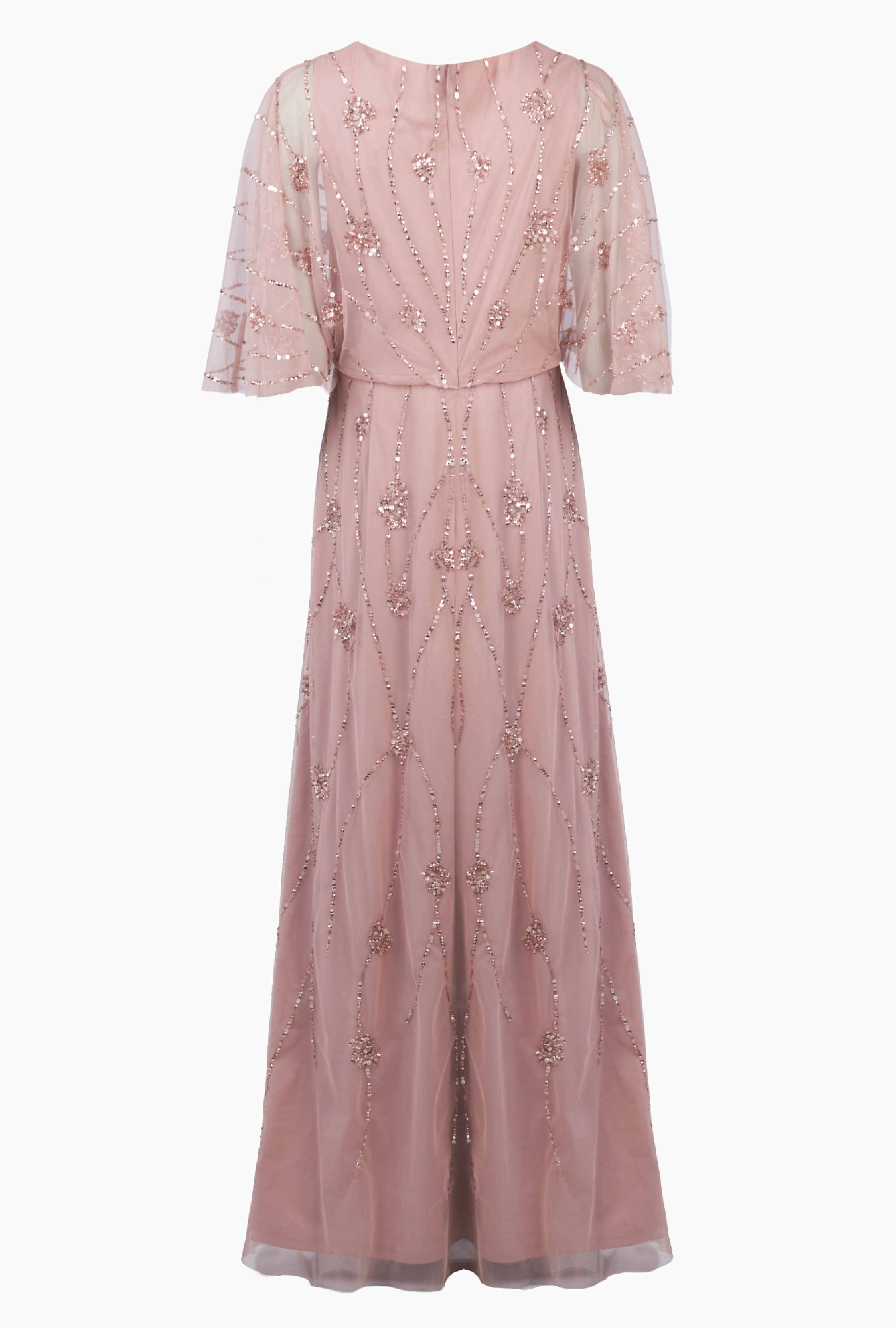 Adrianna Papell Powder Pink Pearl Dress