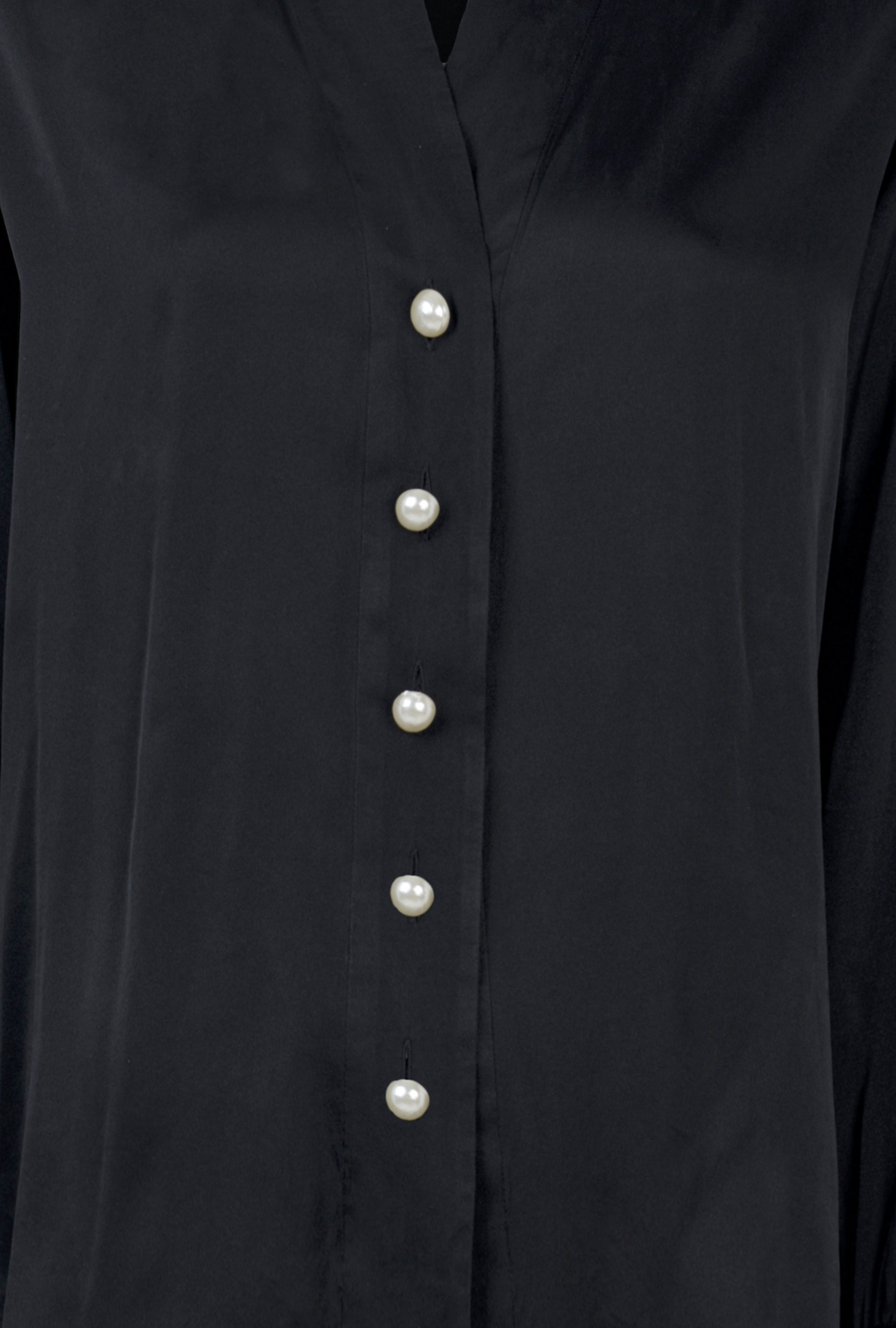 Chemise Yves Saint Laurent Noire à Details Perles