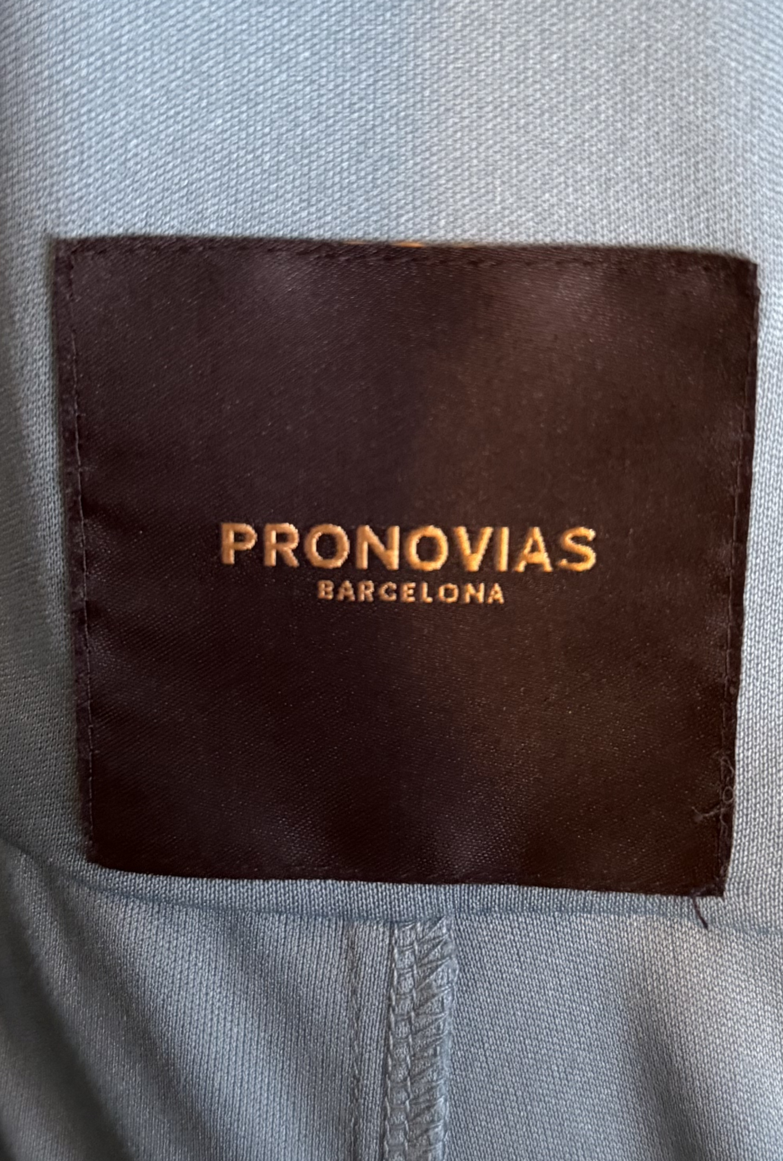 Robe Pronovias Col Halter Bleu