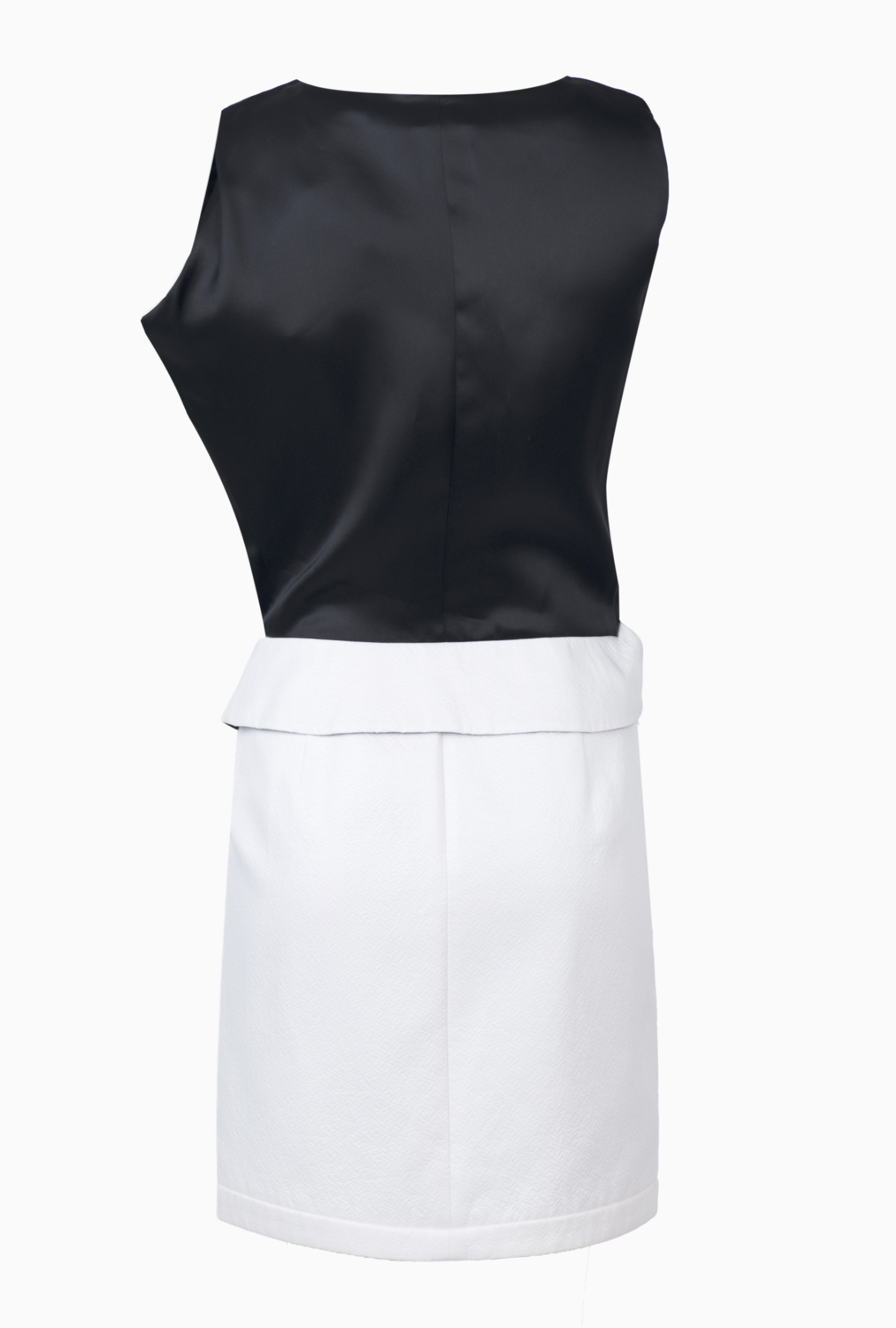 Robe Balenciaga Bicolore Drapé 2010