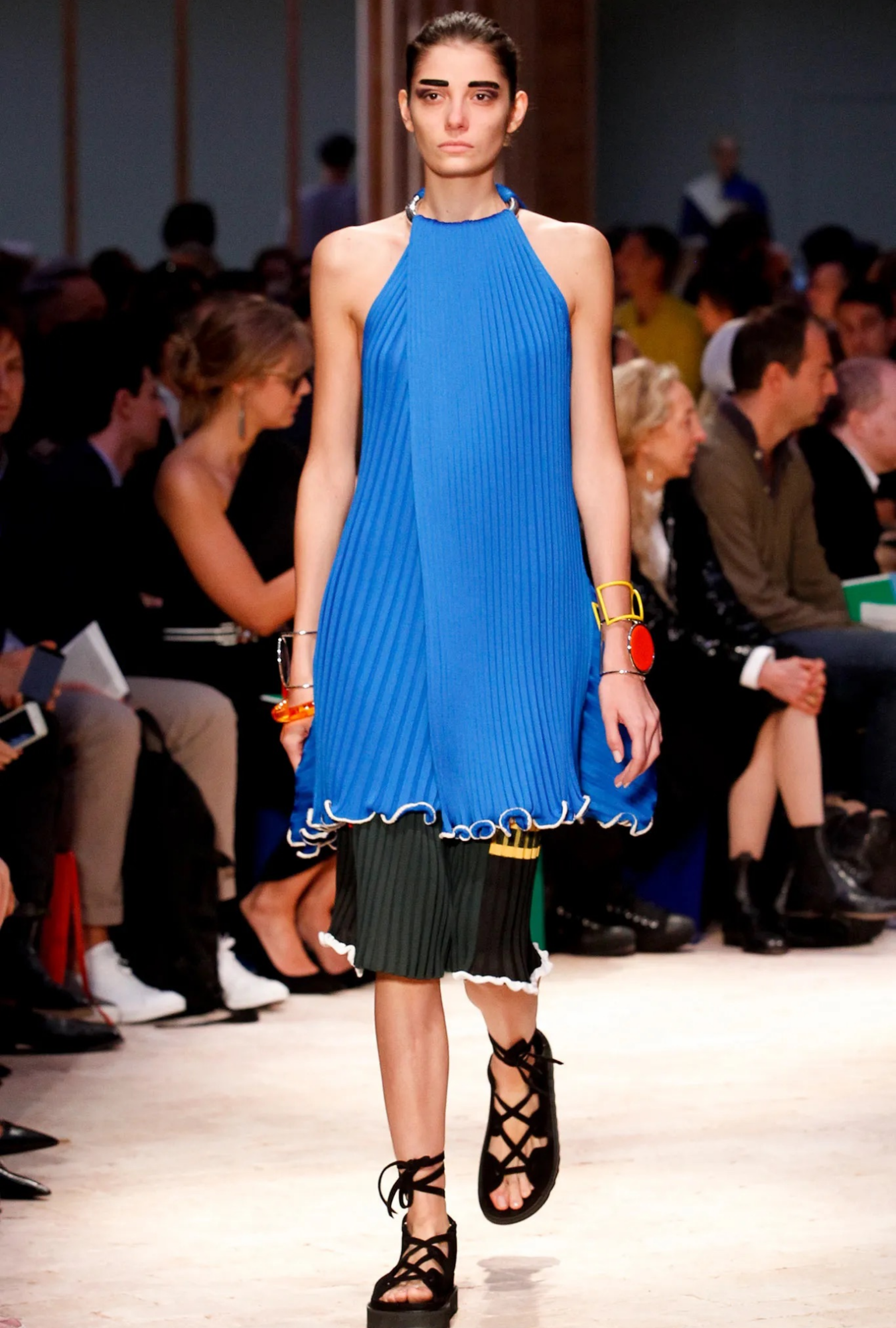 Robe Céline Bleu SS2014 Par Phoebe Philo