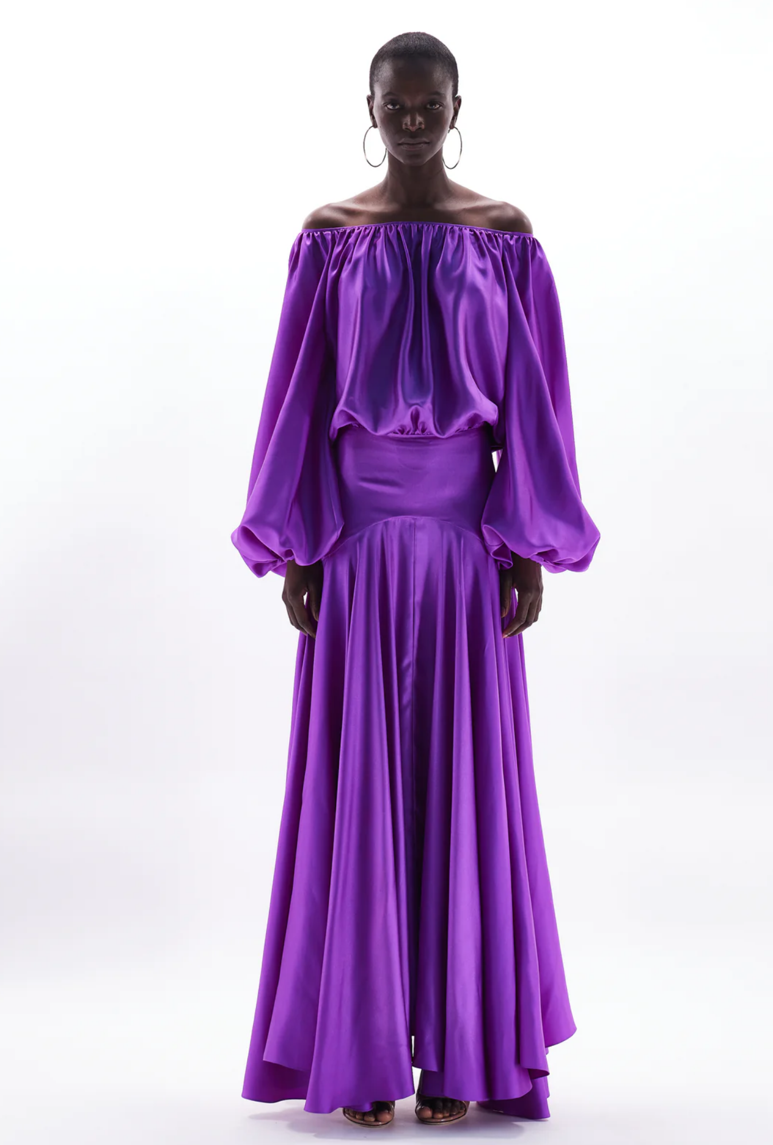 Oud Paris Purple Silk Dress