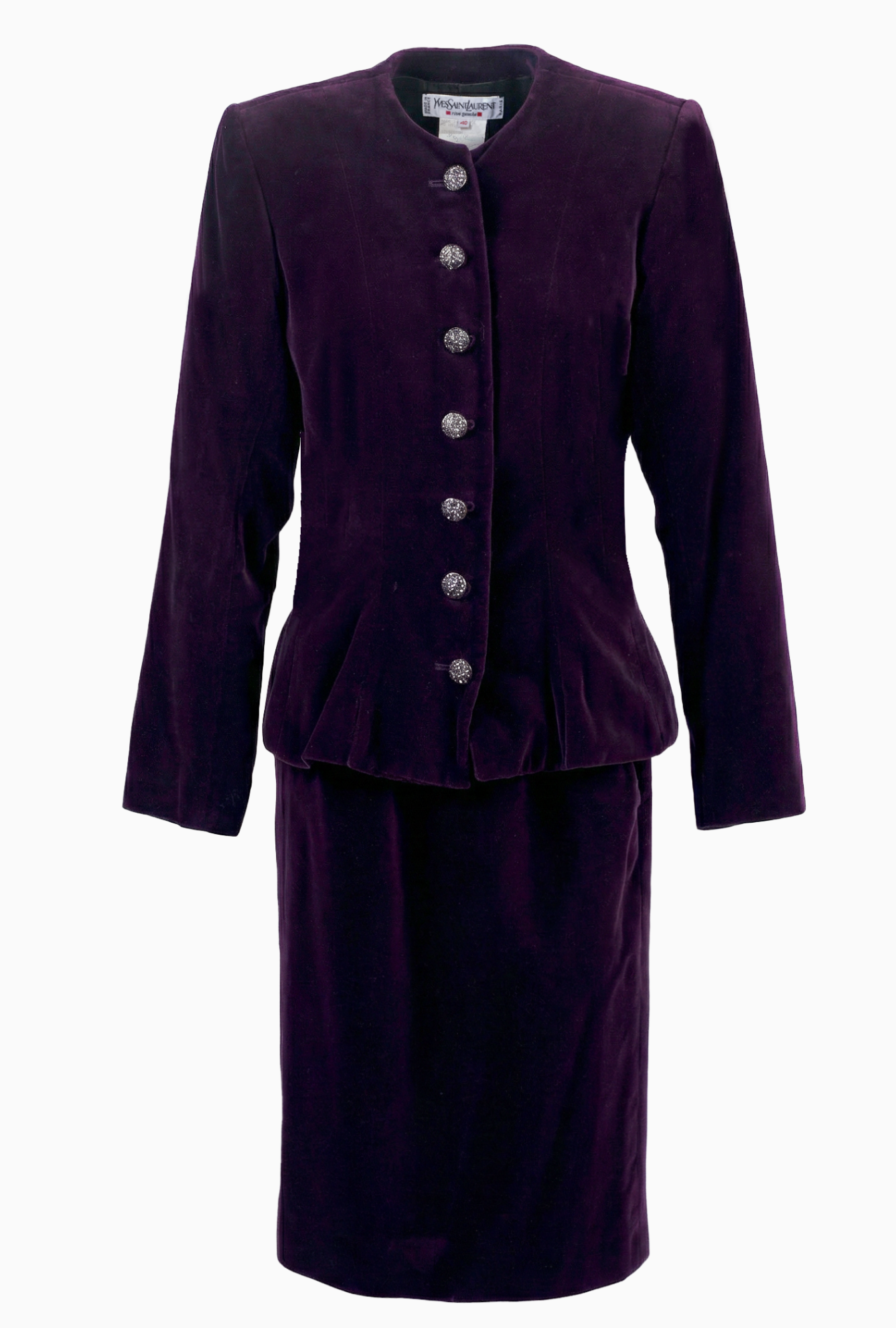 Yves Saint Laurent Purple Velvet Rive Gauche FW1991