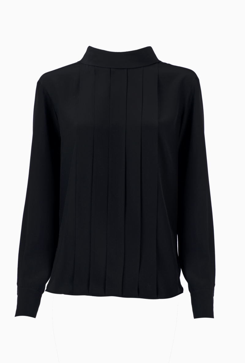 Blouse Chanel Plissée Noire