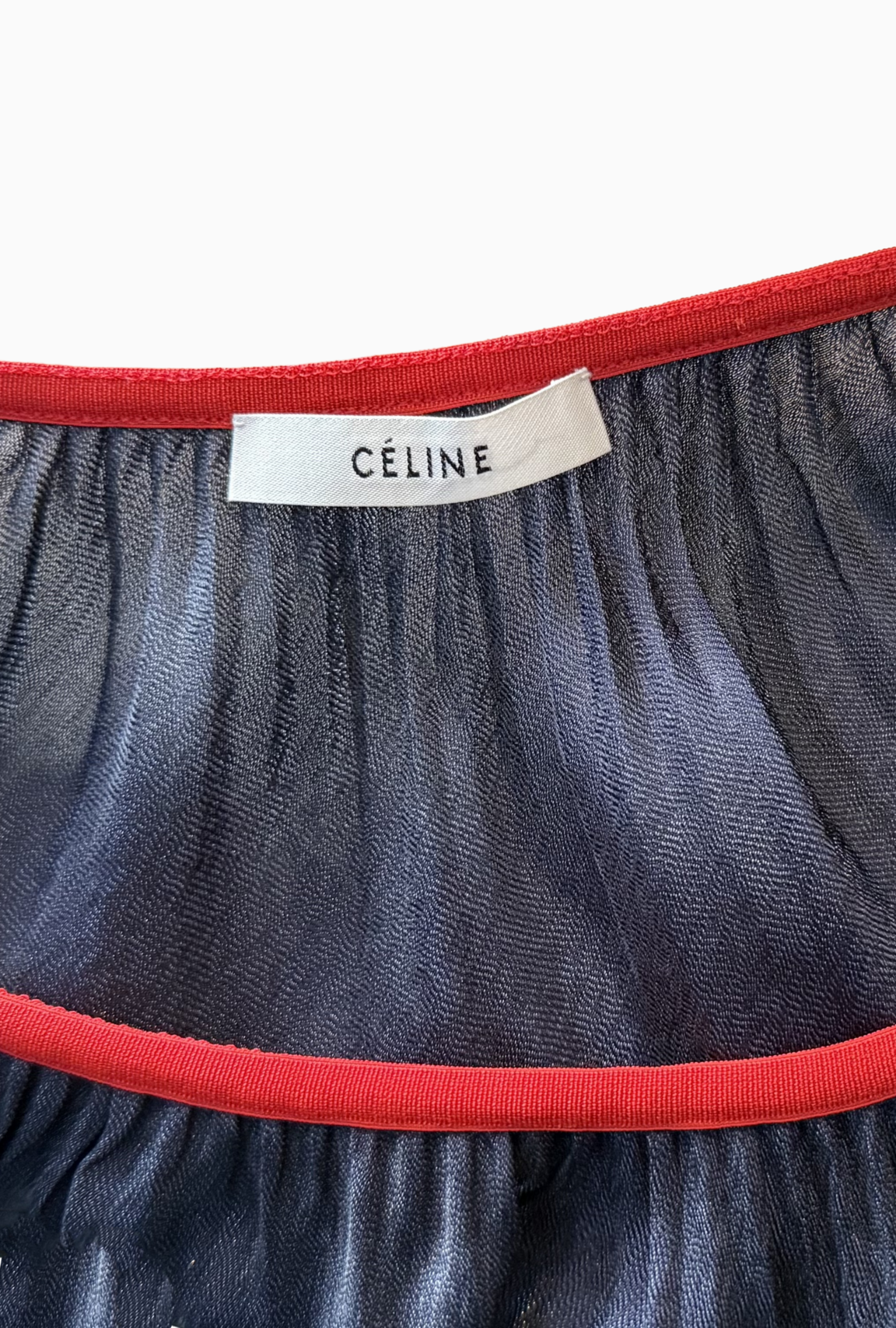 Jupe Céline Liseré Rouge