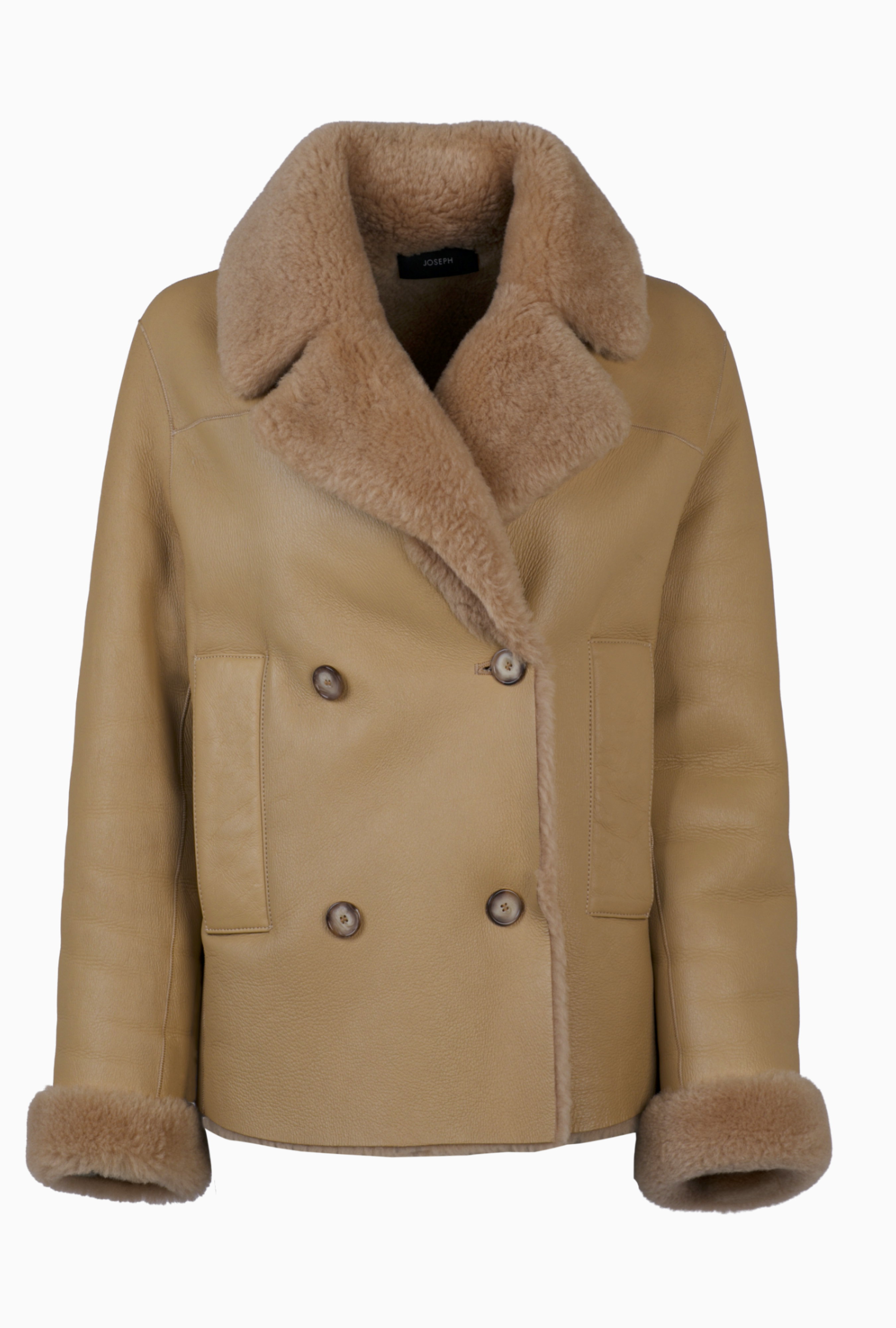 Manteau Joseph Shearling Camel