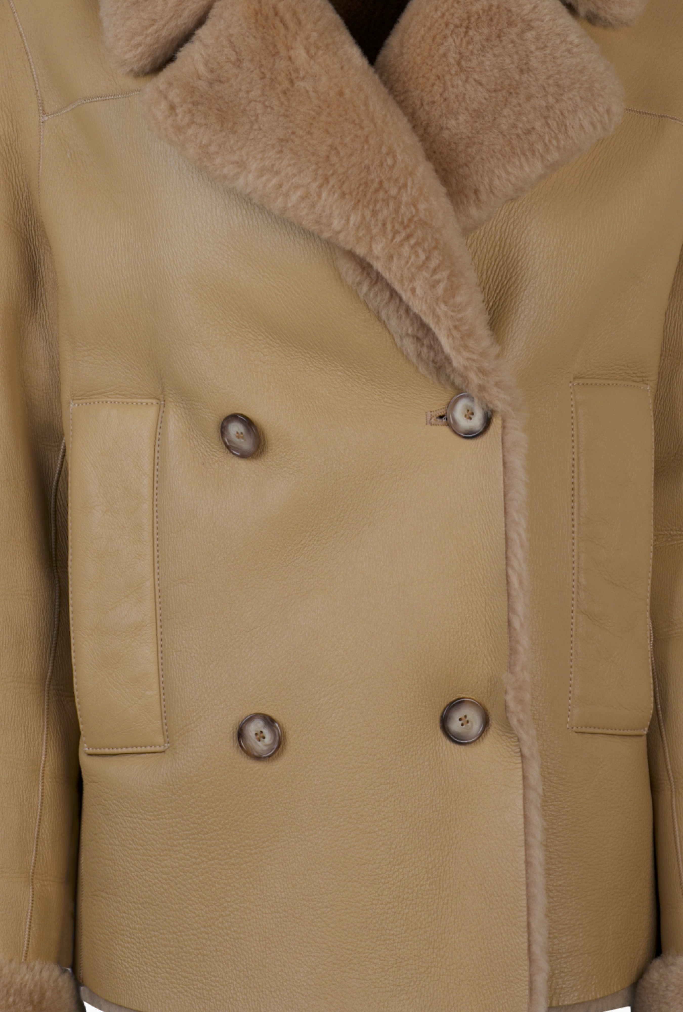 Manteau Joseph Shearling Camel