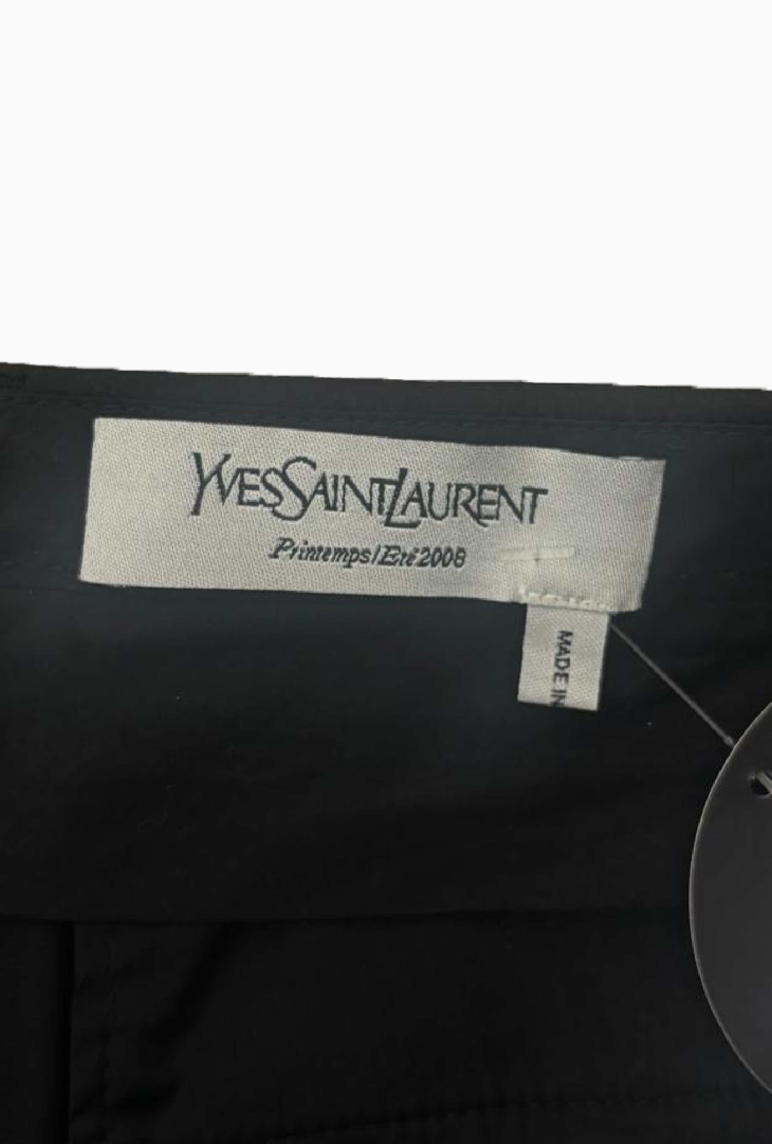 Yves Saint Laurent Black Tailored Trousers SS2008 by Stefano Pilati