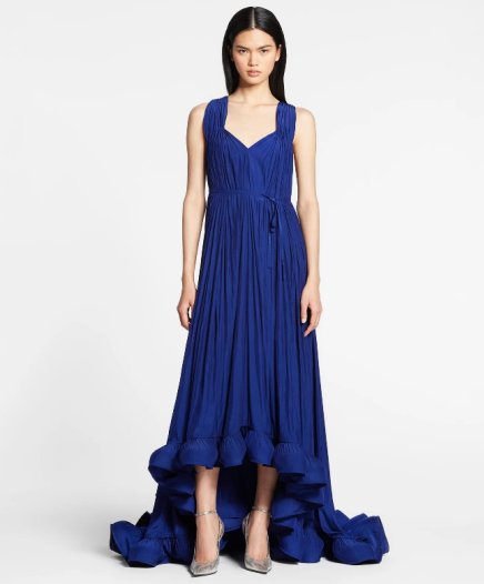 Robe Charmeuse Indigo