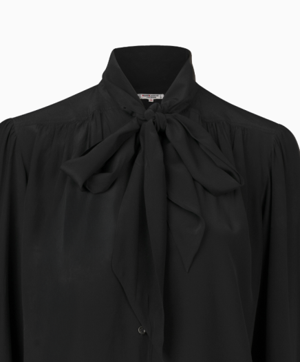 Chemise Lavallière Noire