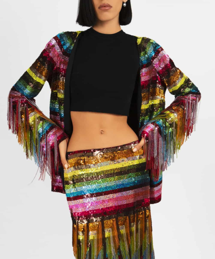 Veste Sequins Multicolore