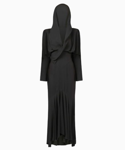 Robe Drapé Hooded