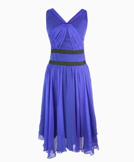 Robe Mousseline Indigo FW2005 par Phoebe Philo