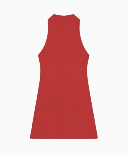 Robe 2-pocket A-line Red