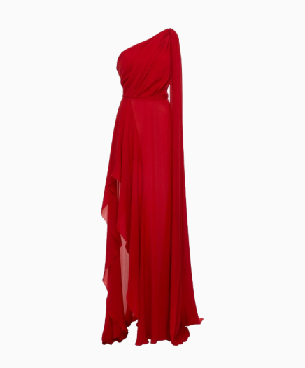 Robe Red Asymetric