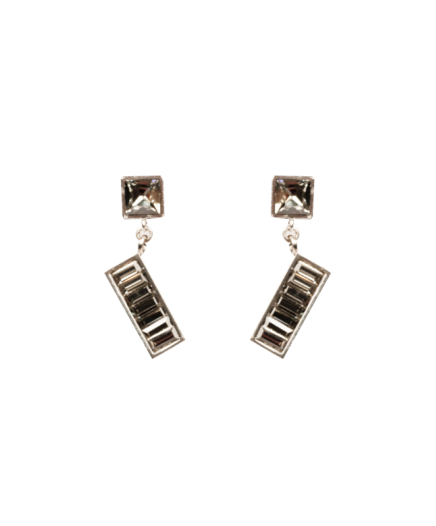 Boucles D'oreilles Strass Rectangle