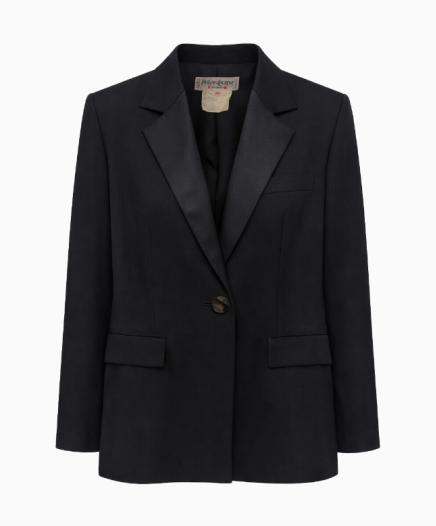 Veste Blazer Noir Classique Structuré FW2000