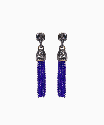 Boucles d'Oreilles Gatsby Bleu